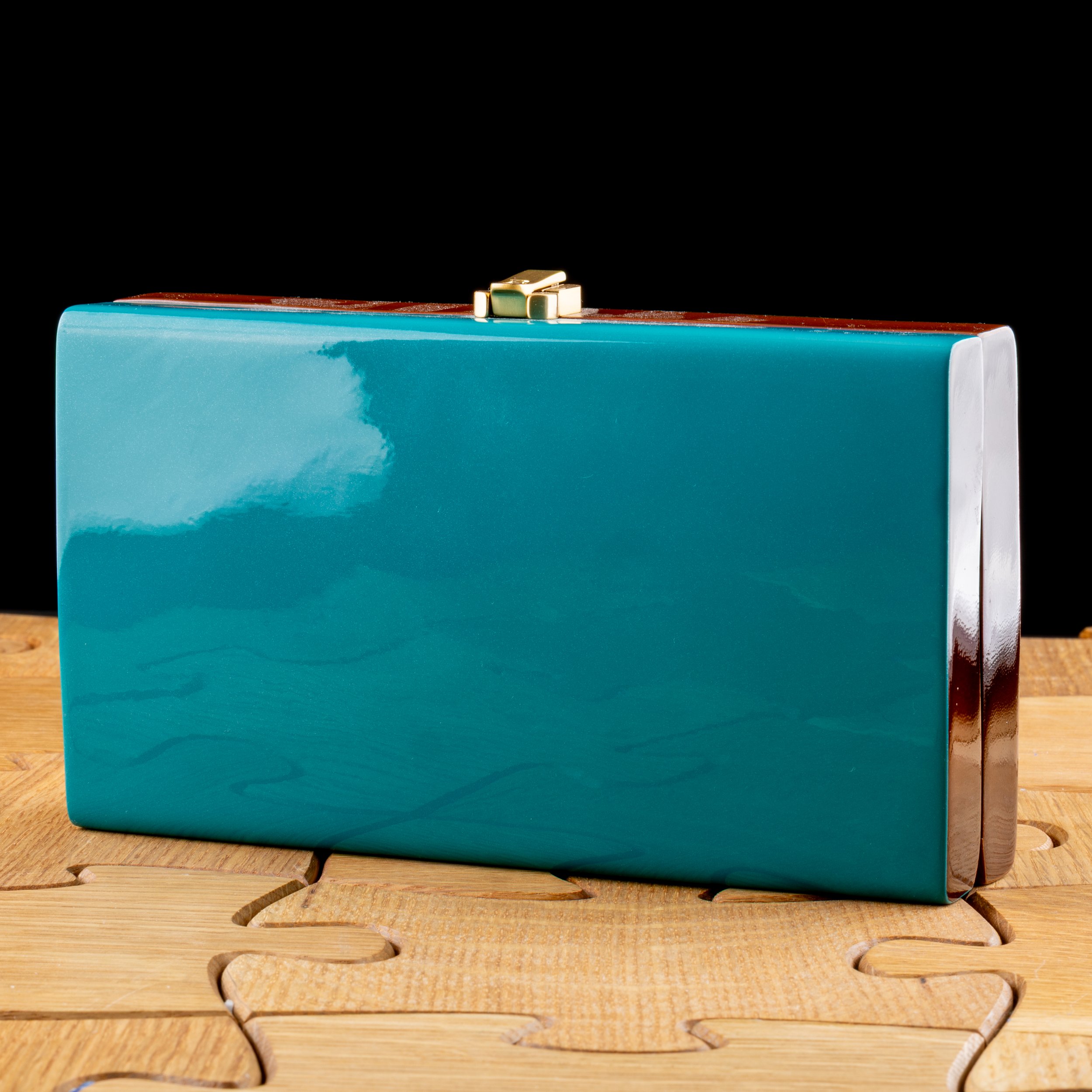 Chloe Clutch in Acacia Wood by House of Rocio