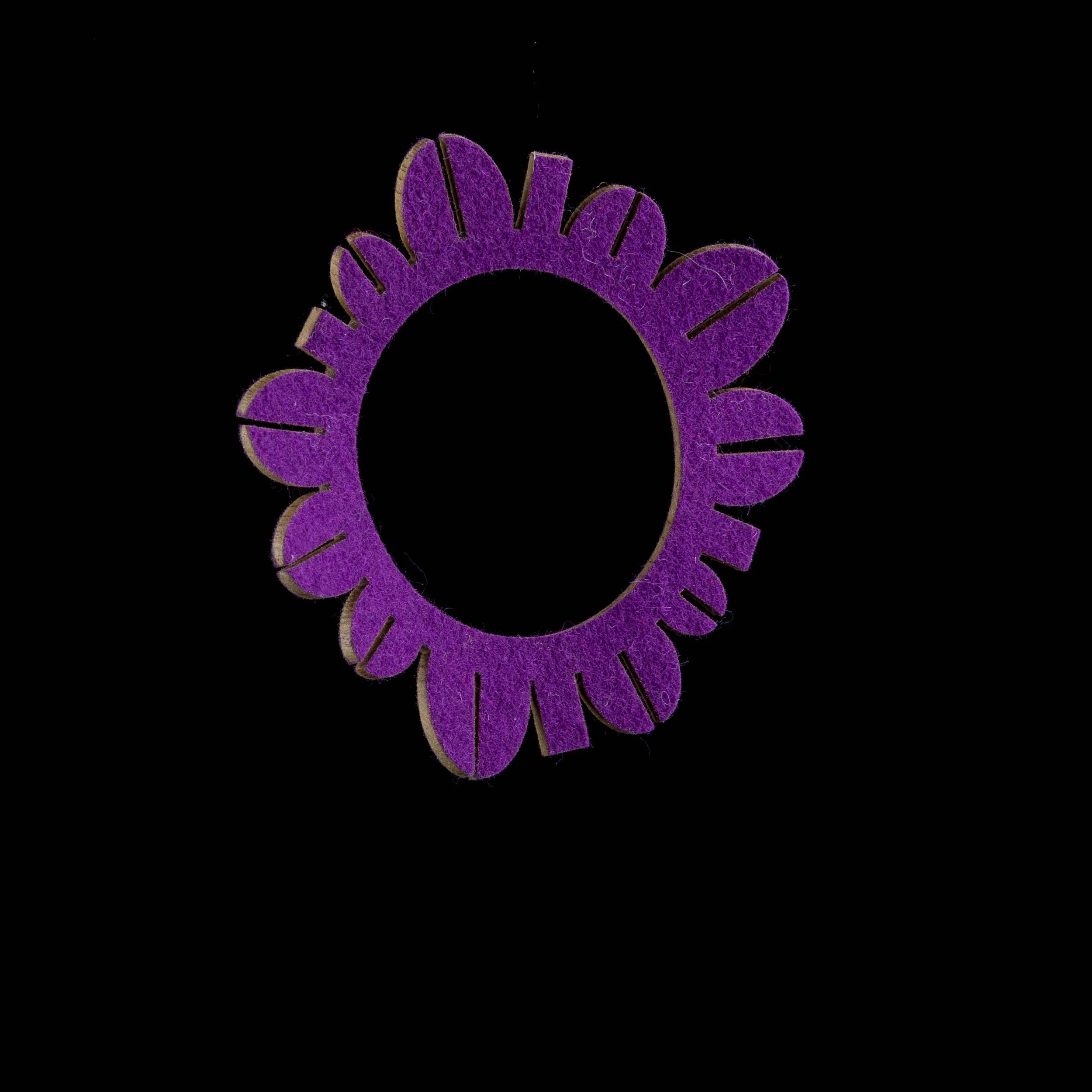 Petal Felt Bangle by Maria Eife Purple.jpg
