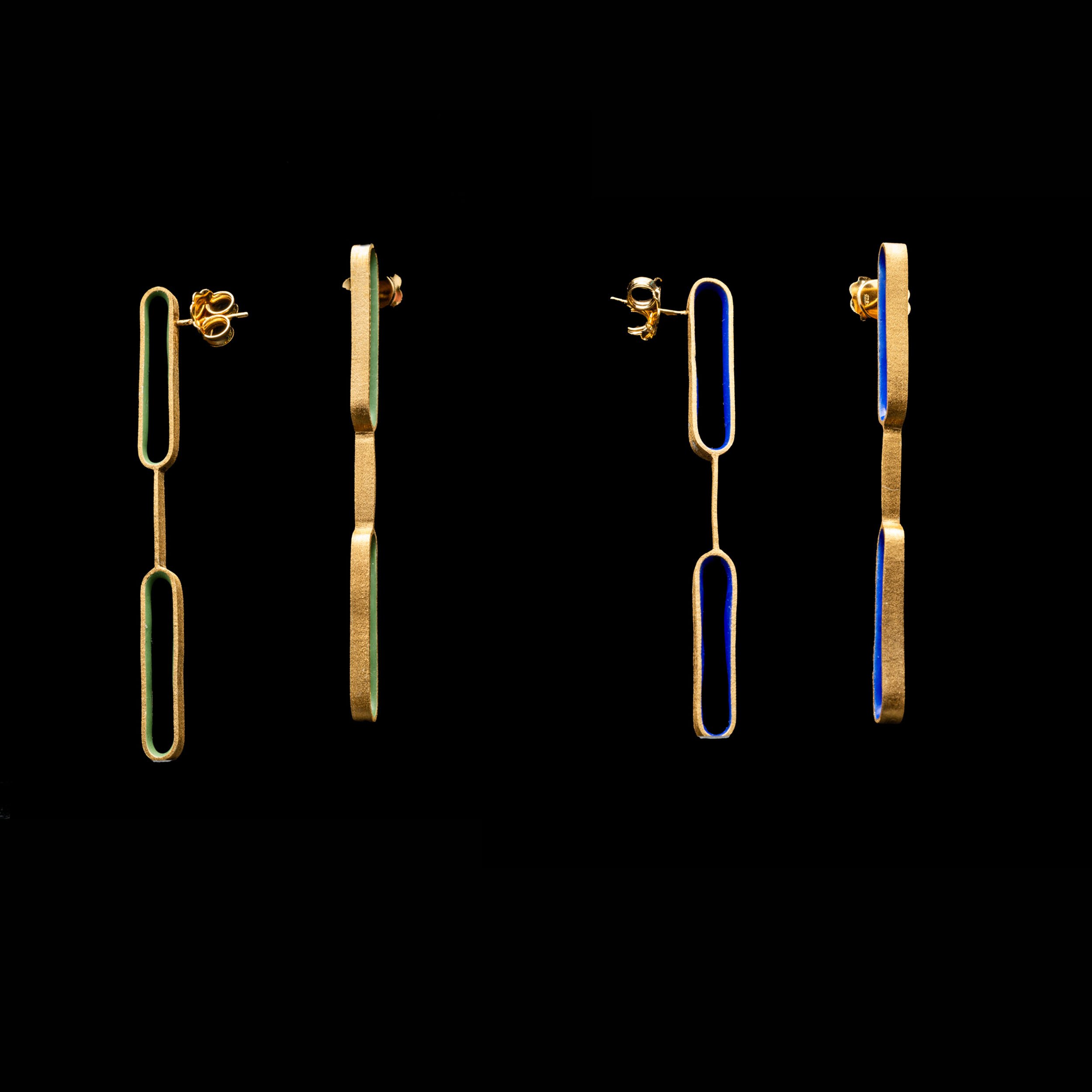 Double Link Earrings by Marta Ribeiro