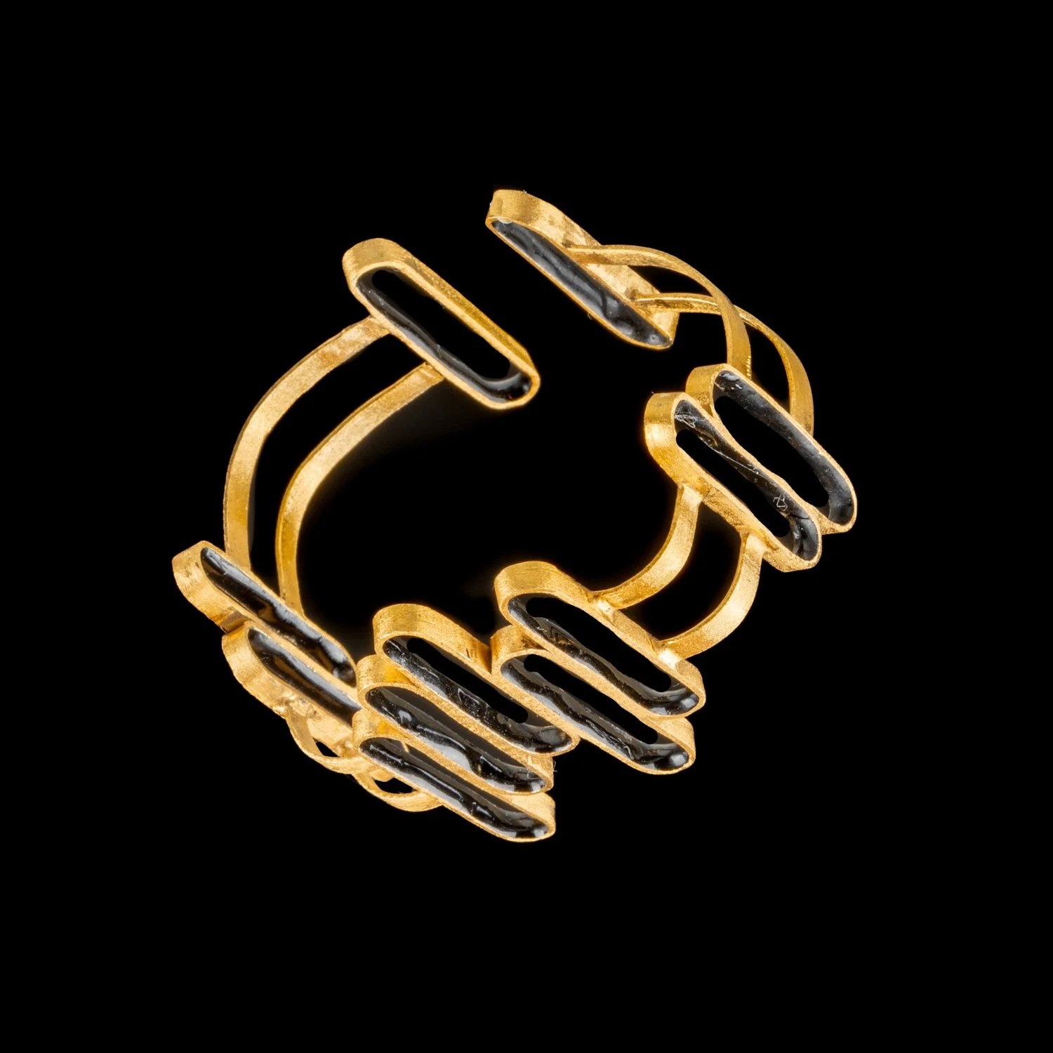 Black Link Bangle by Marta Ribeiro