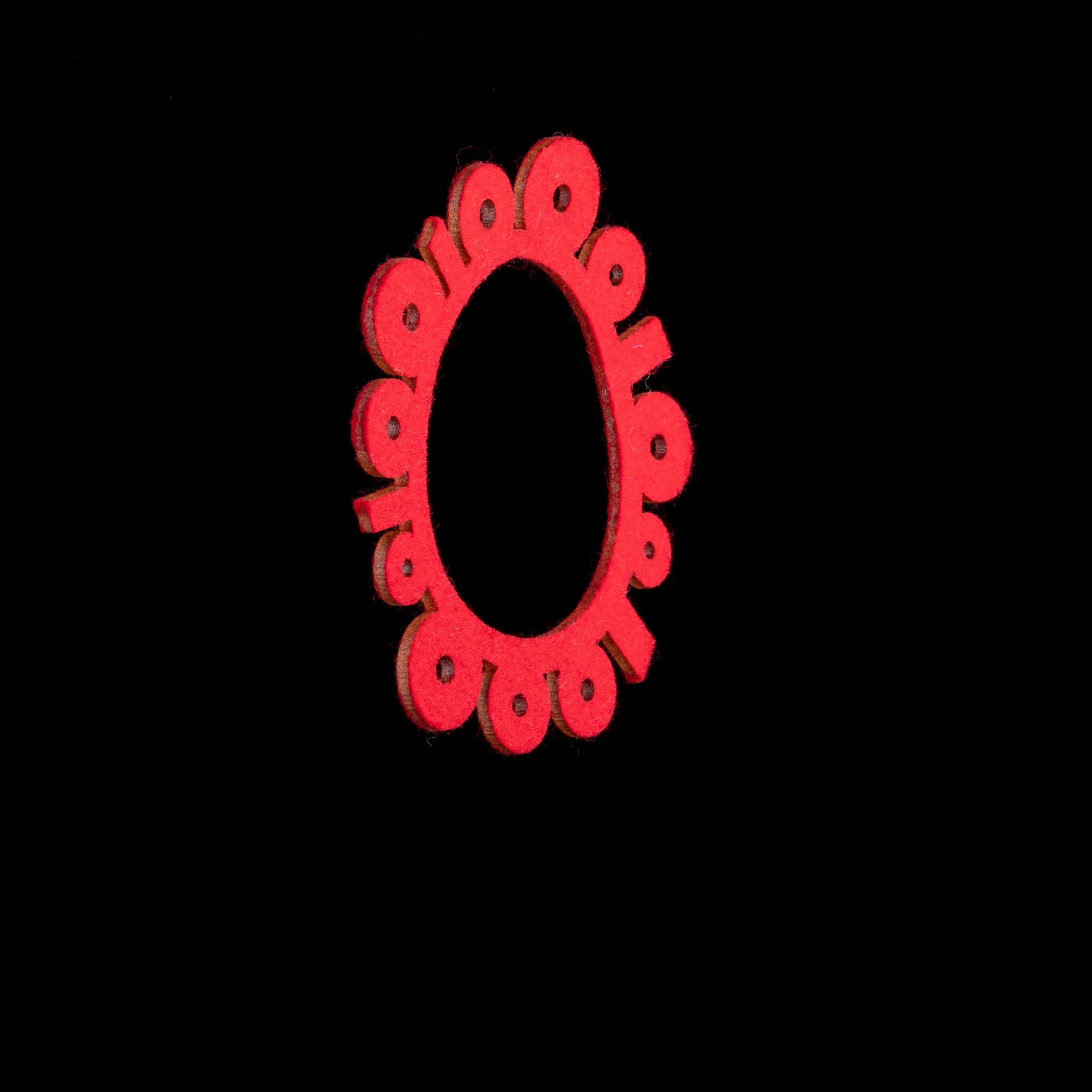 Circles Felt Bangle by Maria Eife Red.jpg