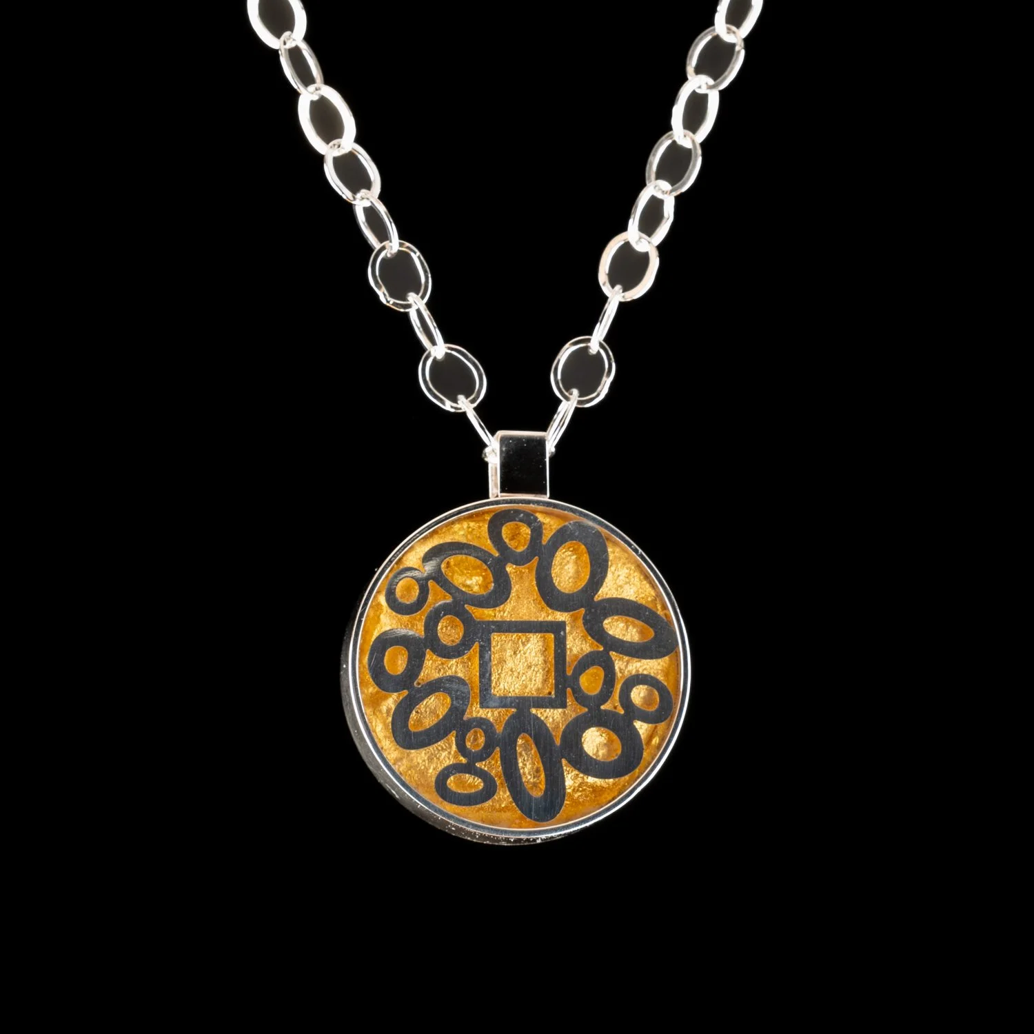 Large Round Pendant by victoria Varga