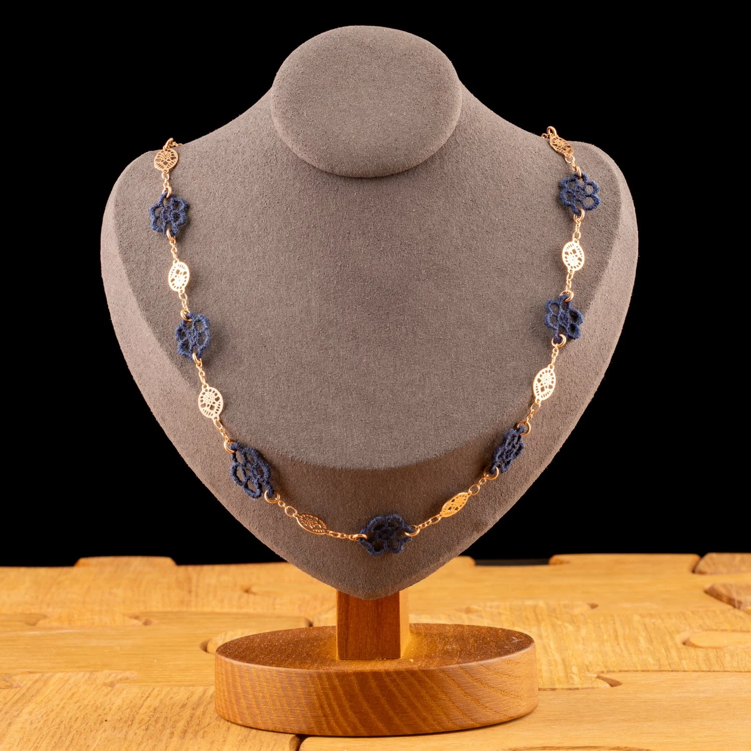 French Dainty Flowers Short Necklace by Paz Sintes