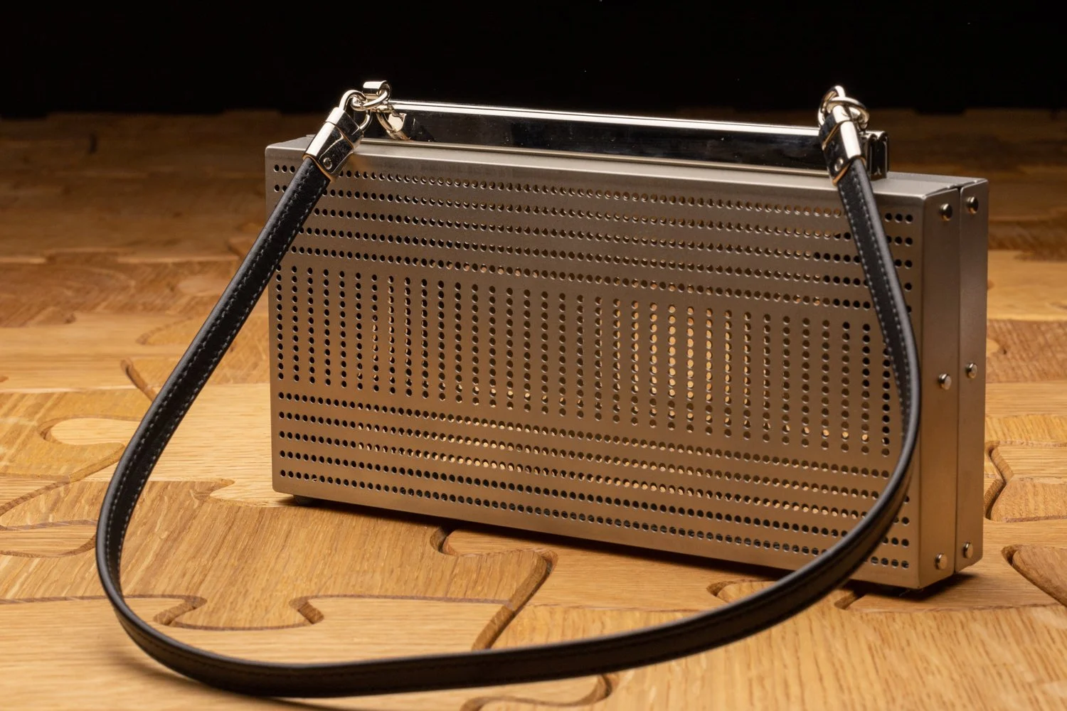 Stainless Steel La Linea Clutch by Wendy Stevens