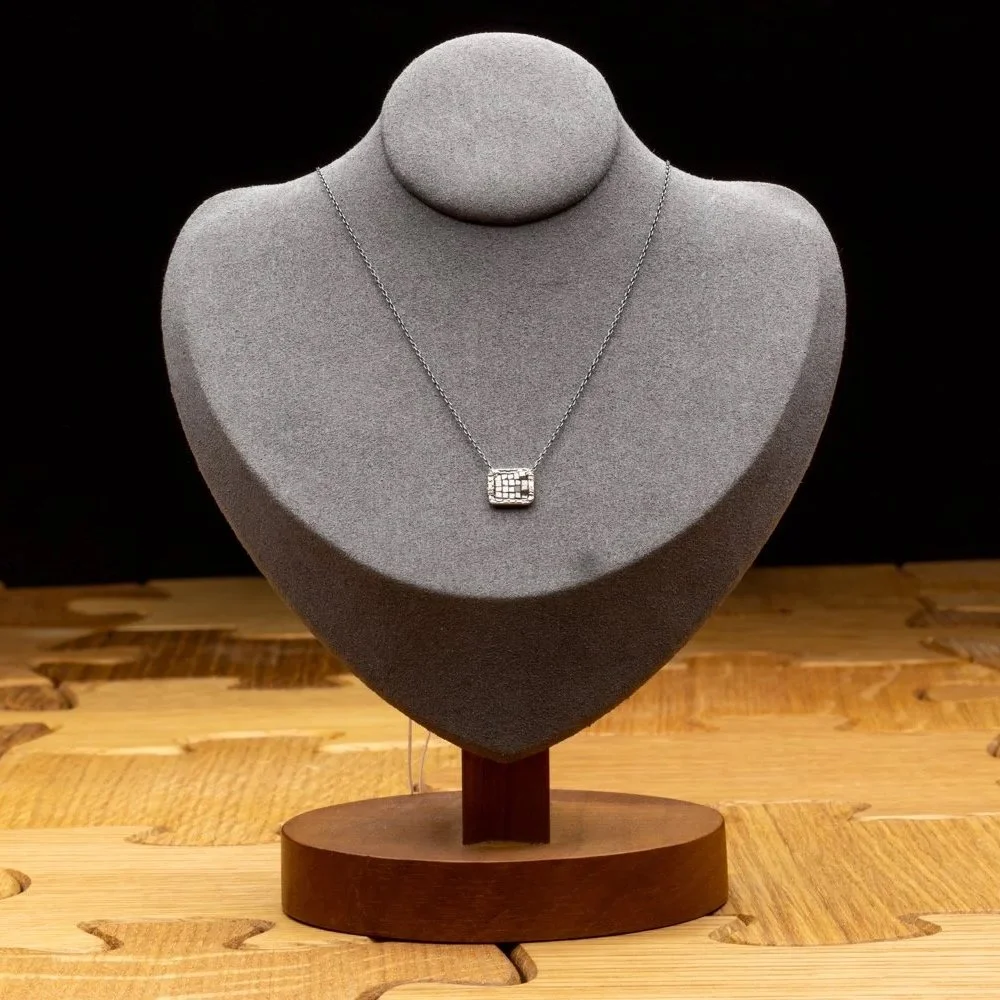 Champagne Diamond Sterling Silver Necklace 16-17 inch chain by Michelle Pressler