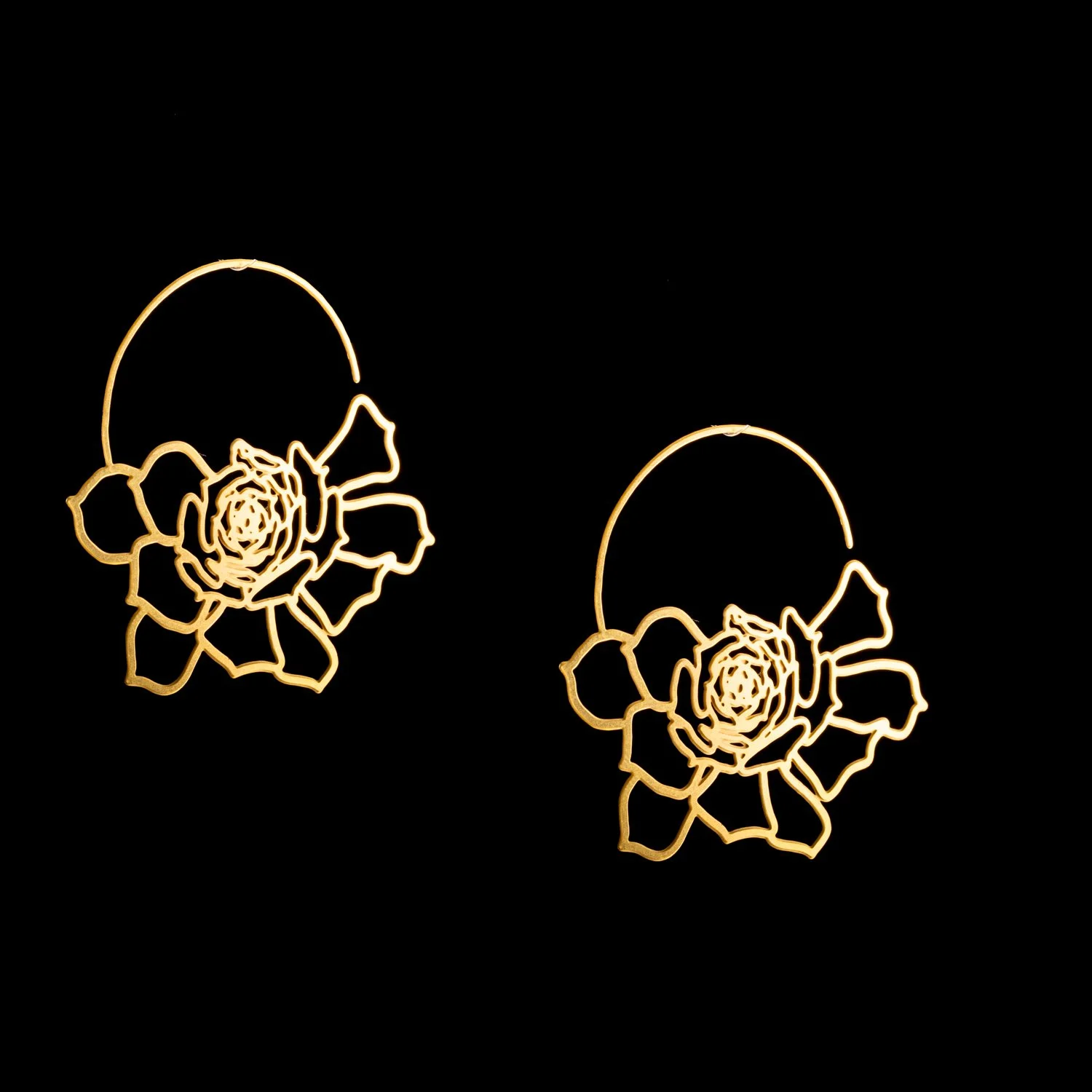 Large Gold Earrings by Daphne Olive