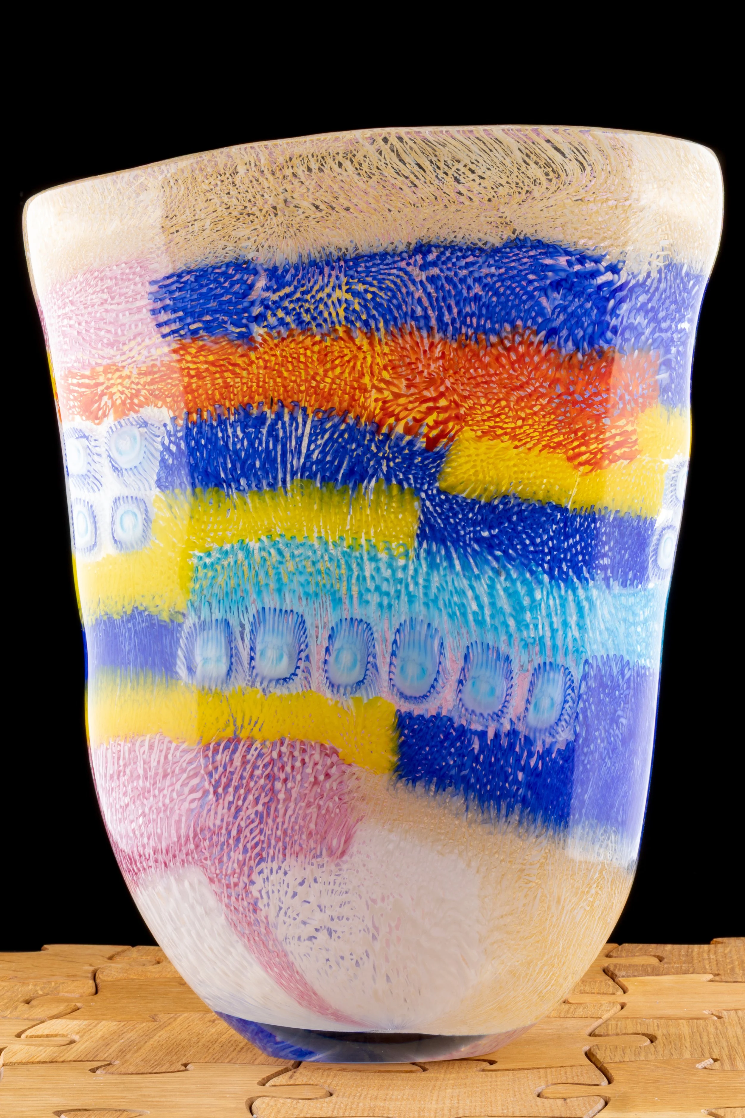 X-Large Patchwork Muarno Vase by Alfier Glass Studio-07.jpg