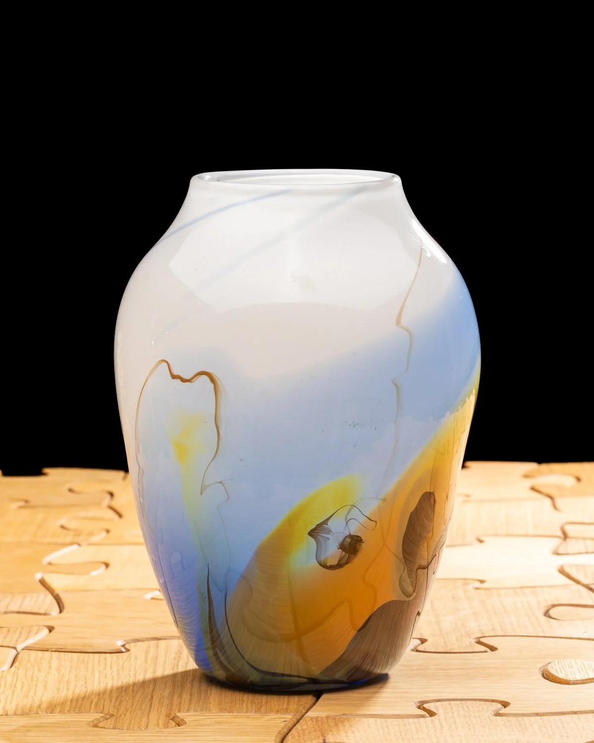 Blue Brown Nebula Vase by McDermott Studio.jpg