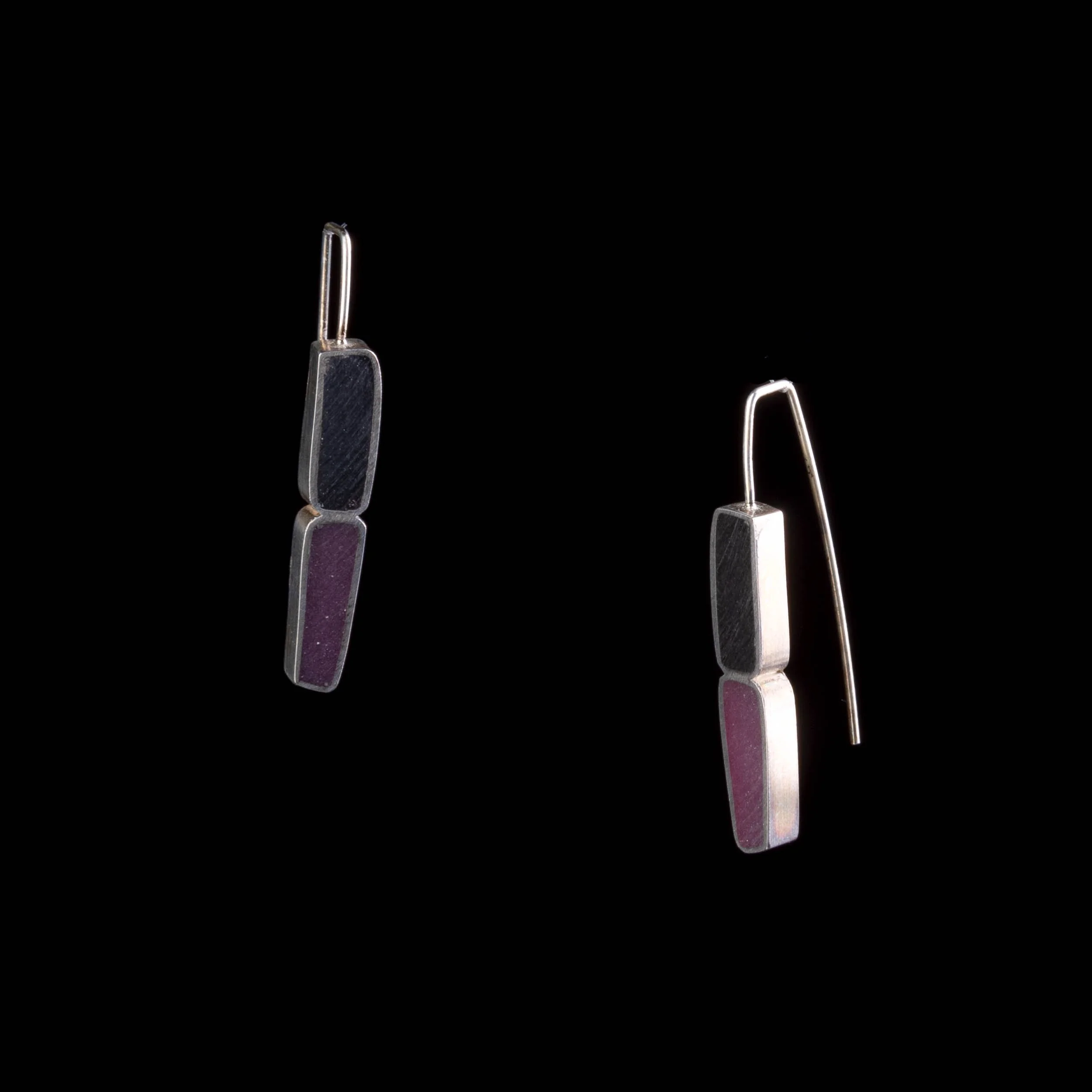 Split Bar Earrings by Lulu Smith