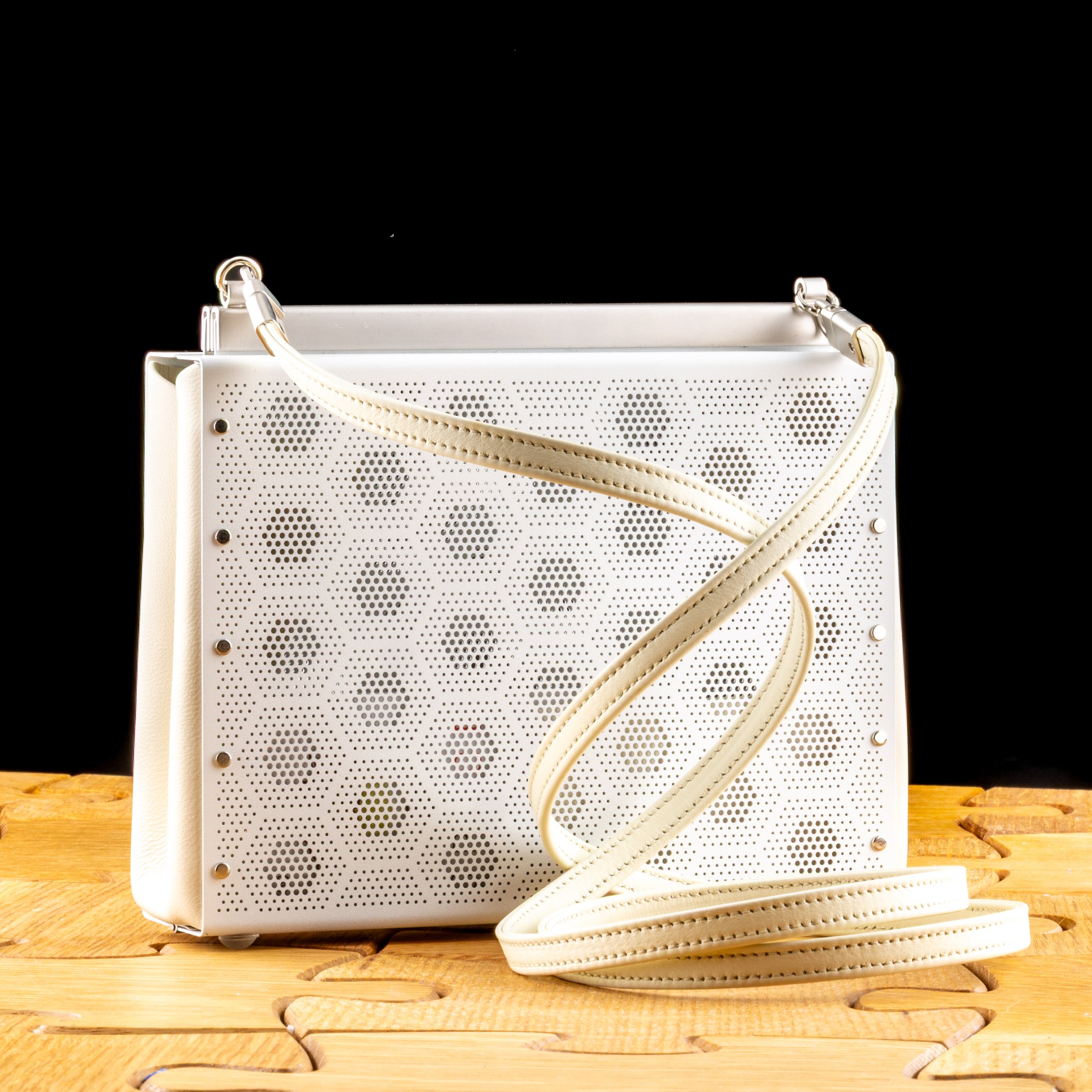 Paris Purse in White by Wendy Stevens
