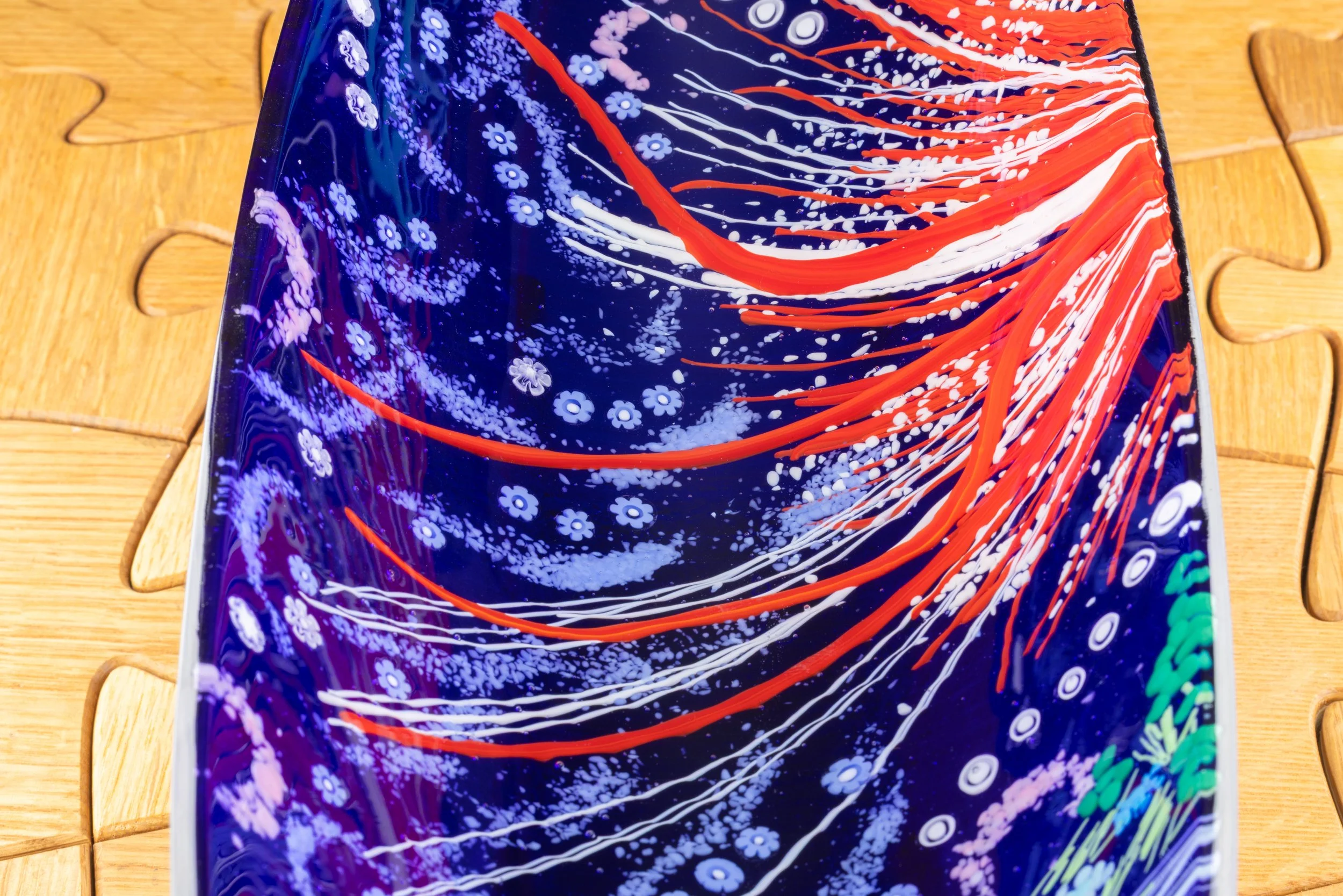 Garden Design X-large Murano Canoe dish by Alfier Glass Studio-6.jpg