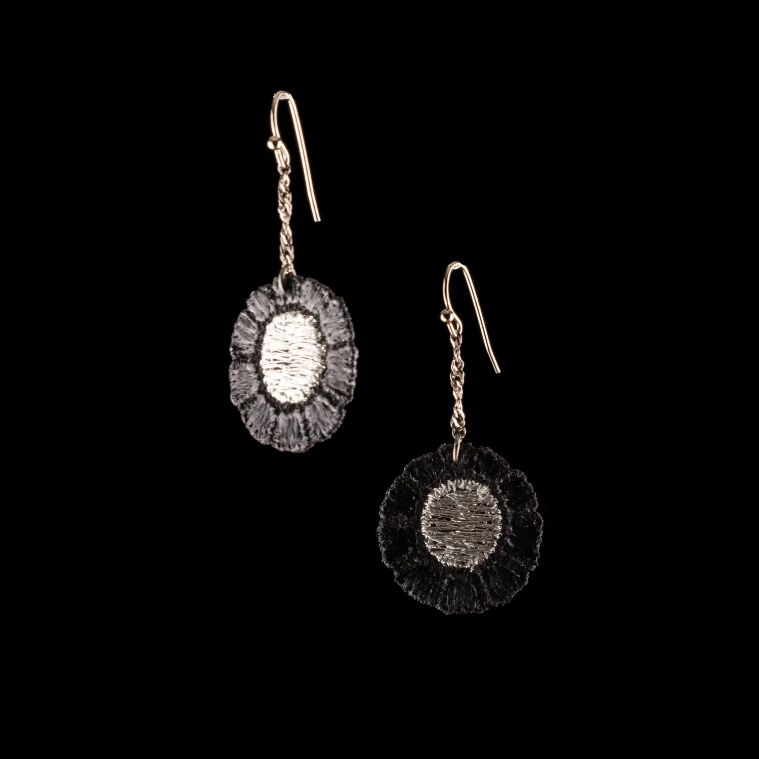 Black and Pewter Circle Earrings by Paz Sintes.jpg
