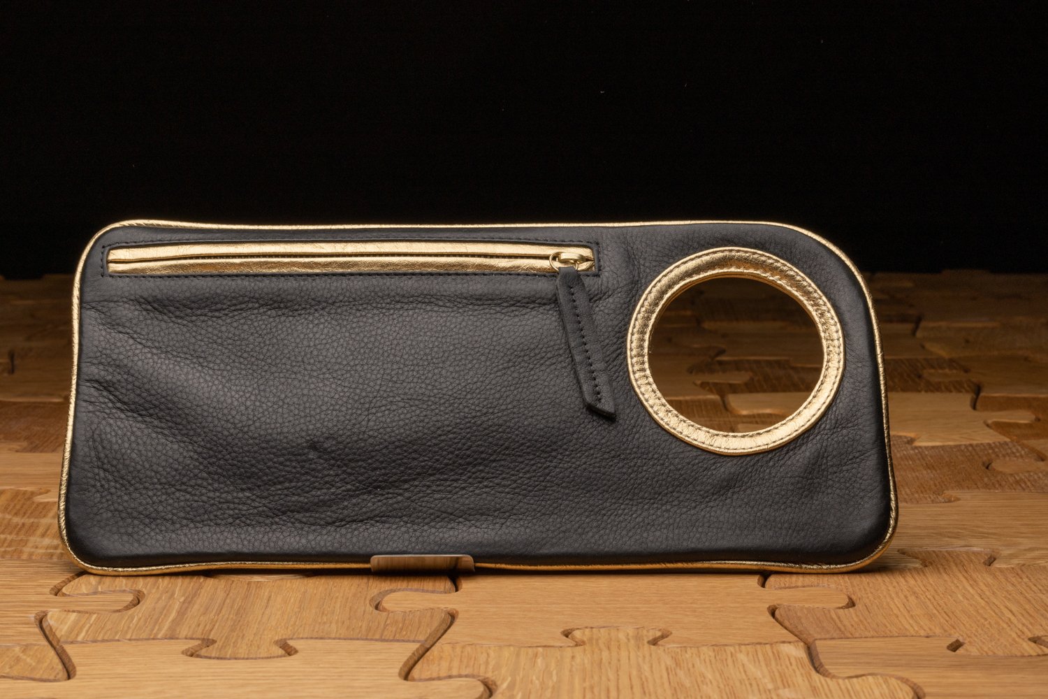 Grey Handsfree Bracelet Clutch by Arza Designs