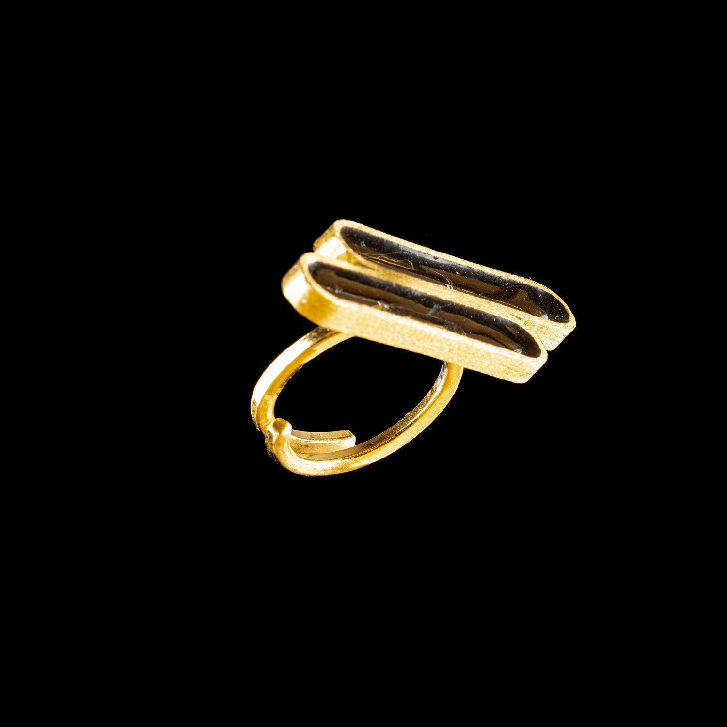 Black Stepped Link Adjustable Ring by Marta Ribeiro-2.jpg