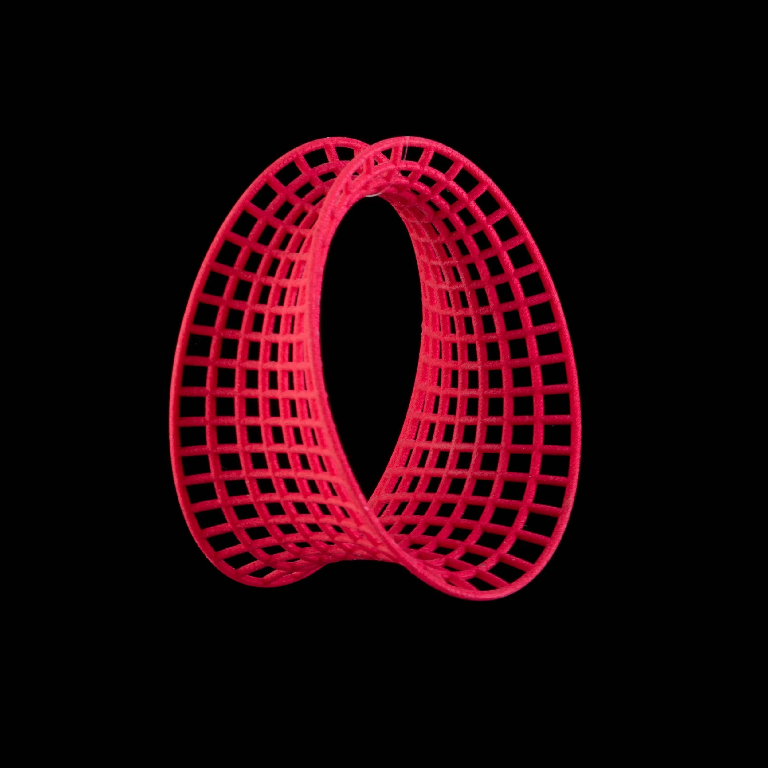 Bent Grid Bangle by Maria Eife Red.jpg