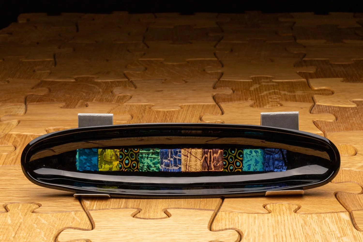 Dubai Design Murano Glass Sushi Dish by Alfier GlassStudio