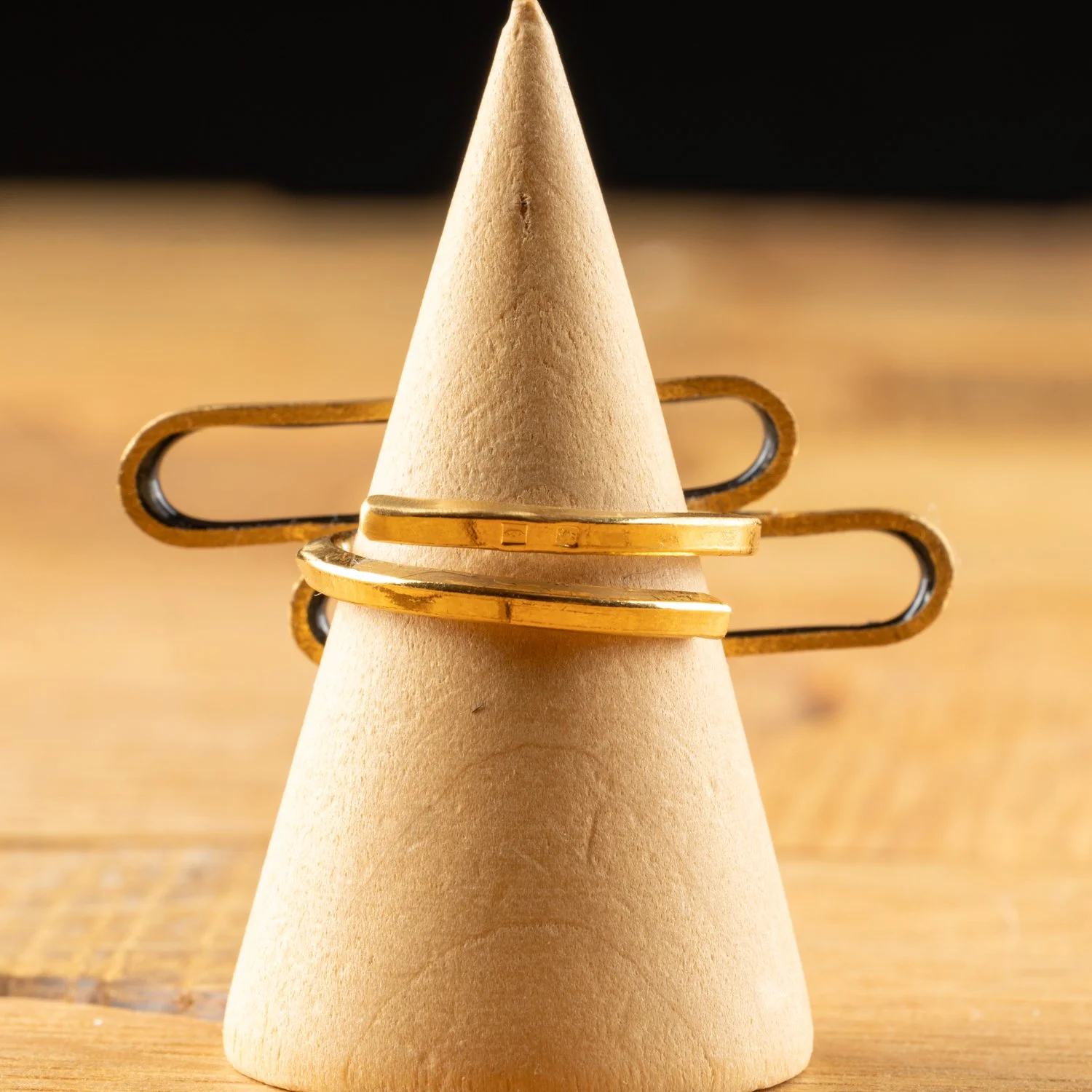 Black Stepped Link Adjustable Ring by Marta Ribeiro-1.jpg