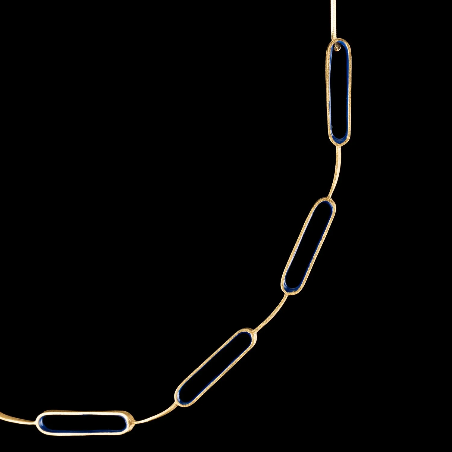 Enamal Blue and Gold Plated Silver Necklace by Marta Ribeiro-2.jpg