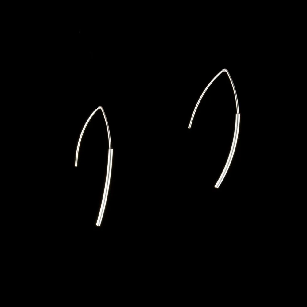 Arc Hoops by Pursuits Silver Silver .jpg