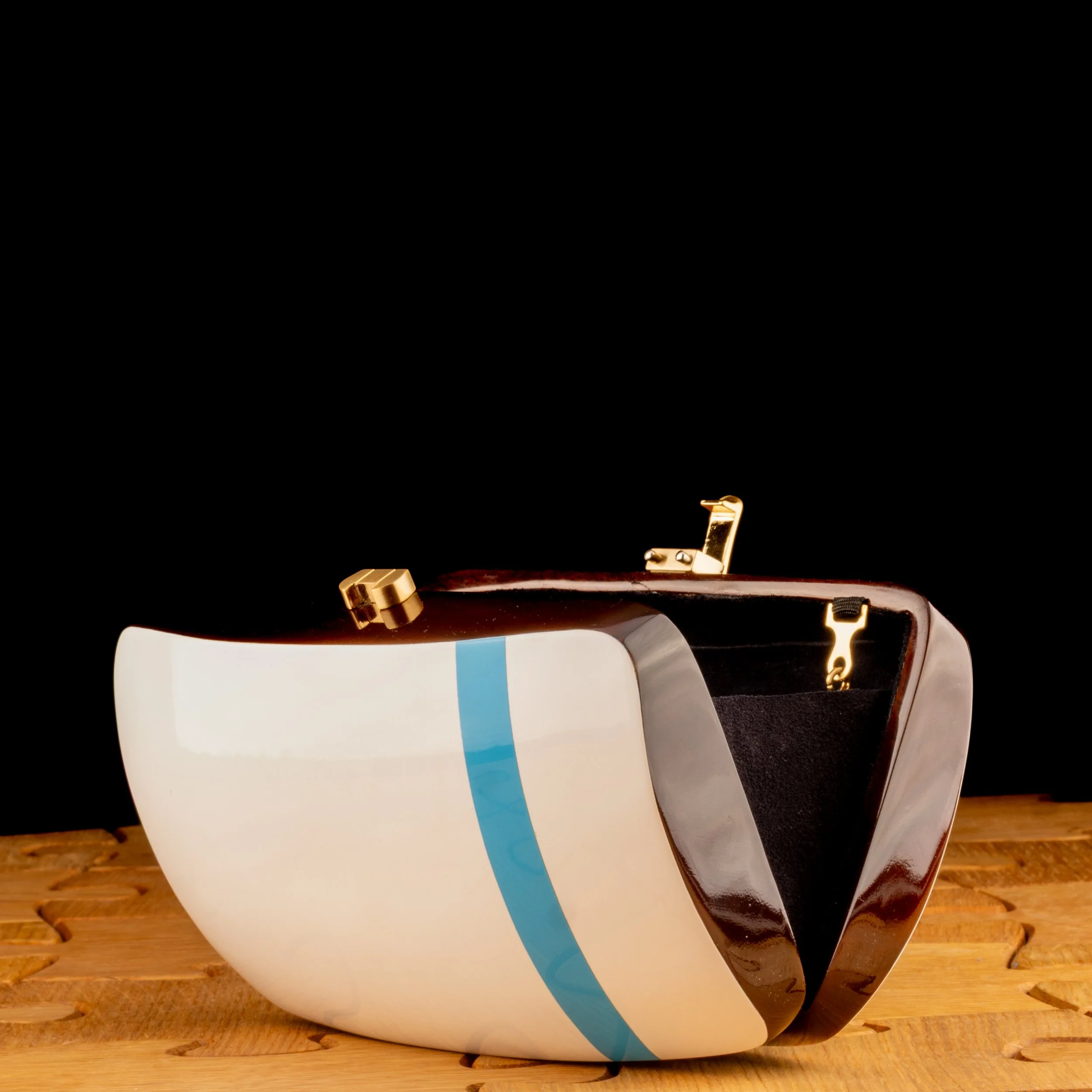 Bachelor Button Blue Stripe Rio Clutch_006.jpg