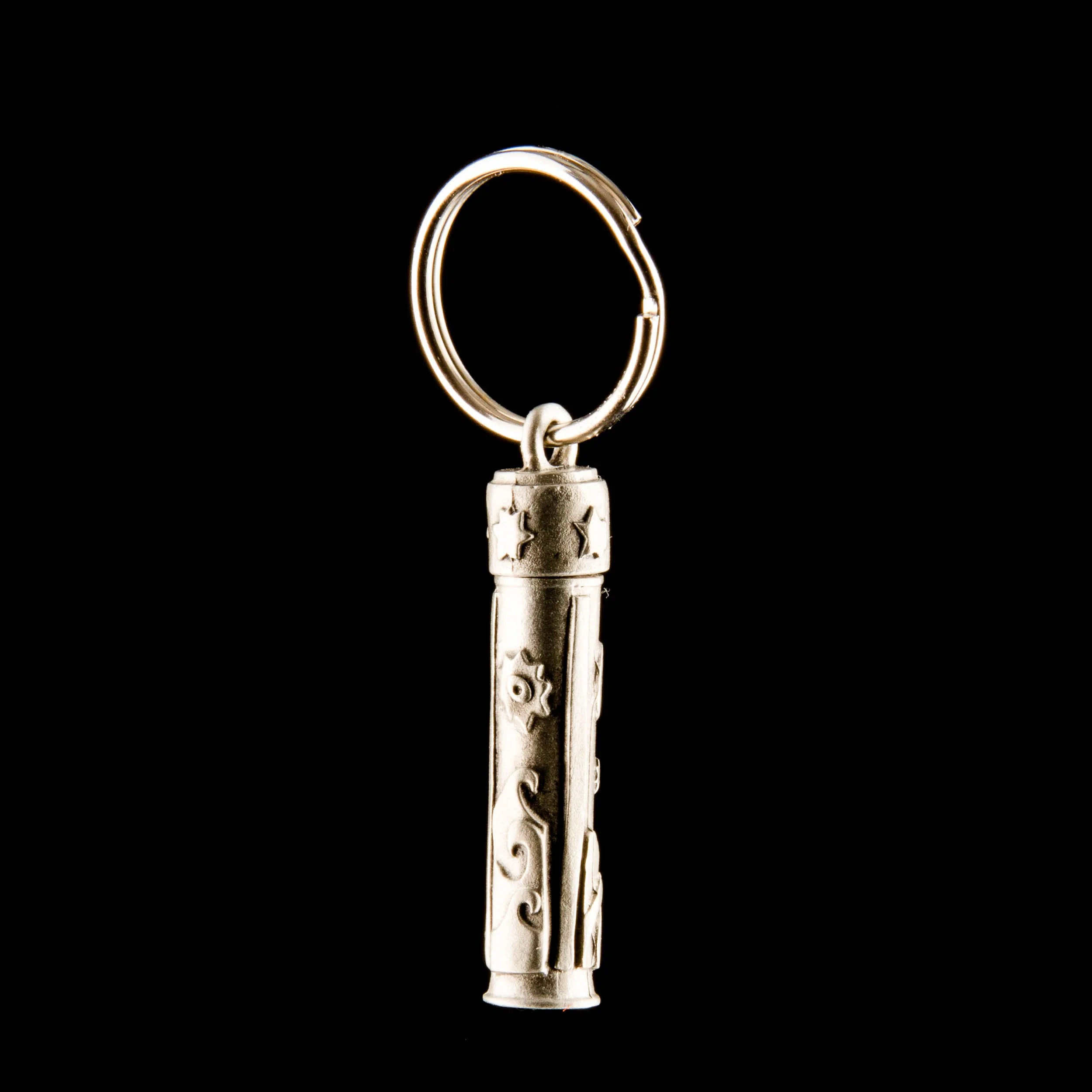 Traveller Prayer Keychain with Scroll by Emily Rosenfeld