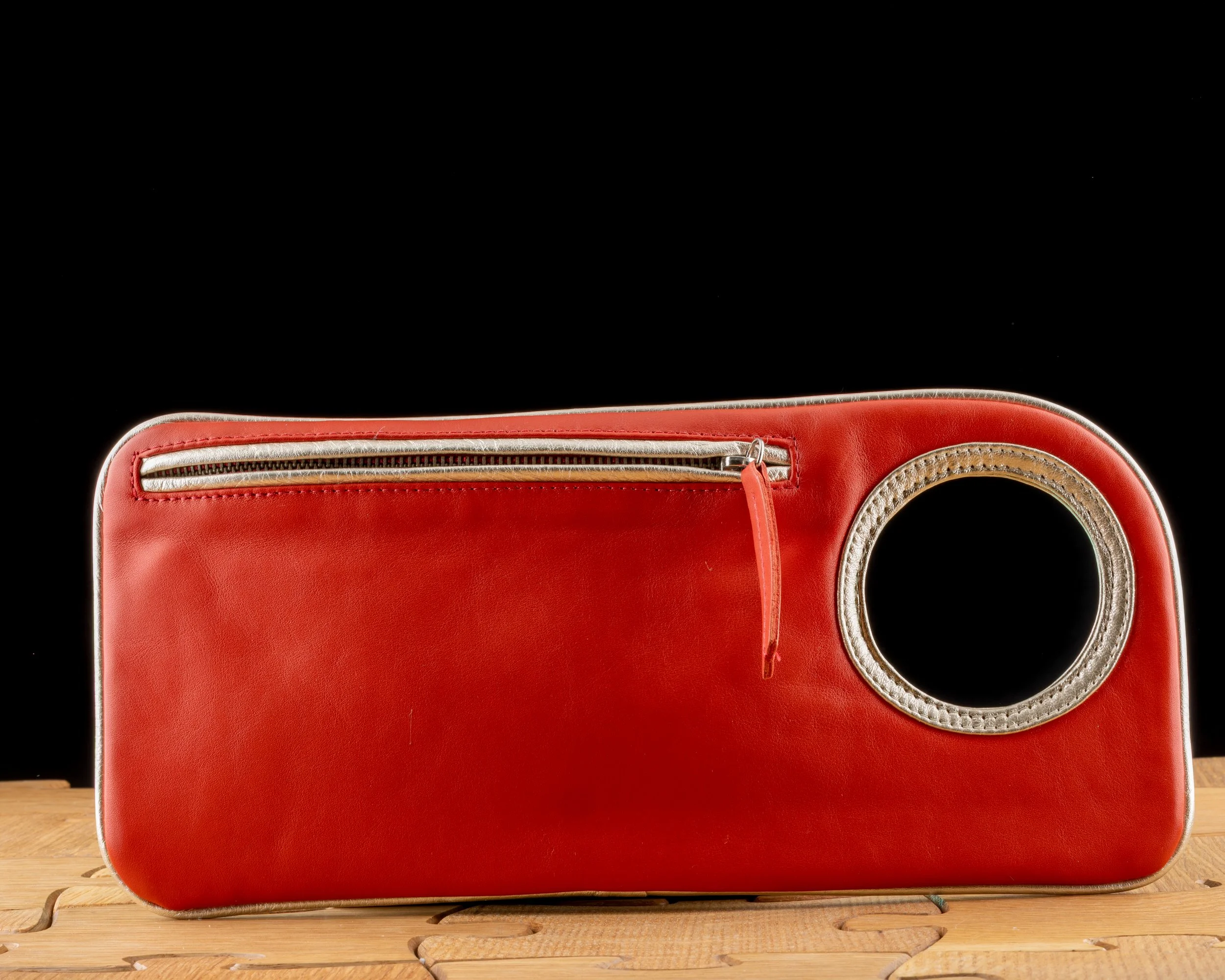 Orange Handsfree Bracelet Clutch by Arza Designs