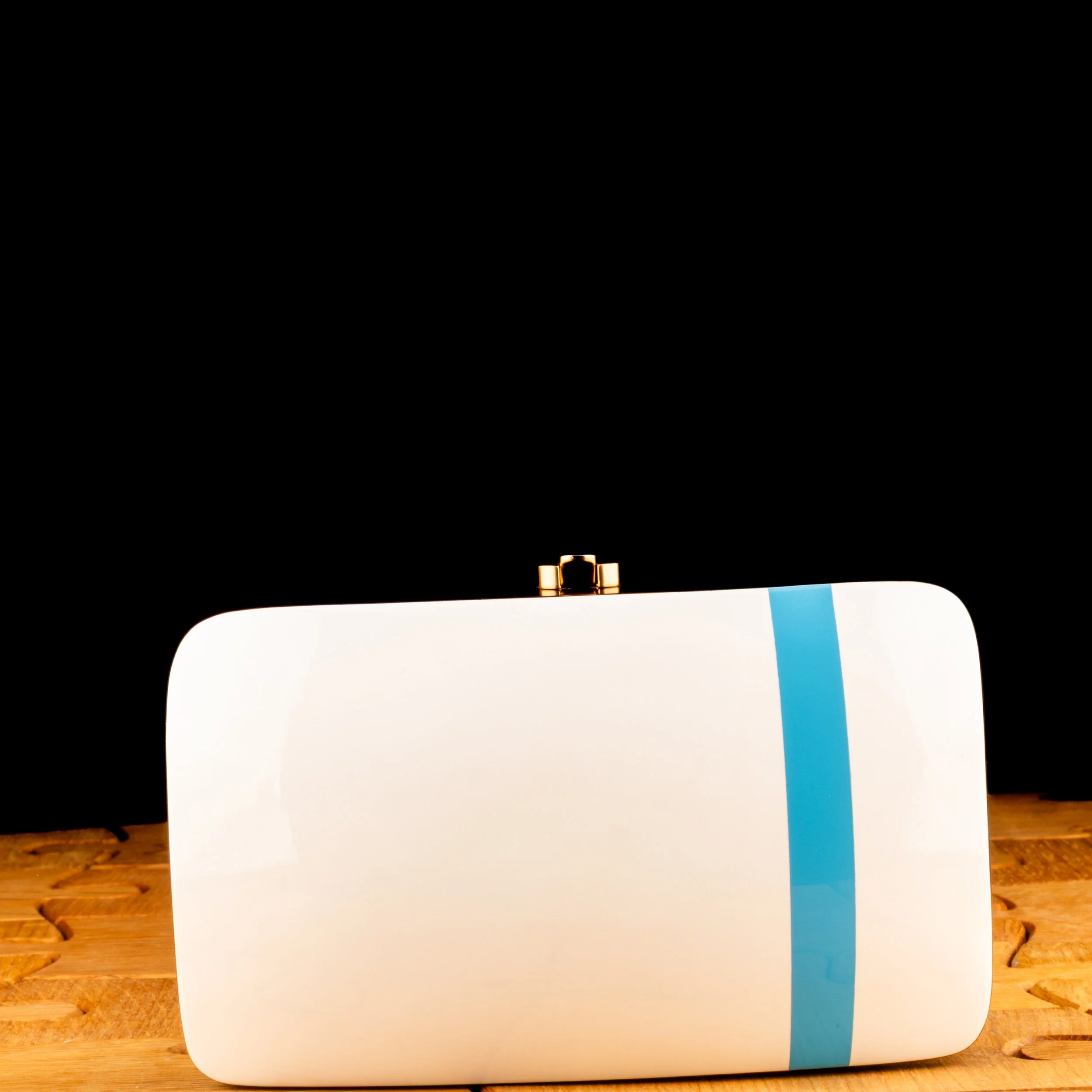 Bachelor Button Blue Stripe Rio Clutch_001.jpg
