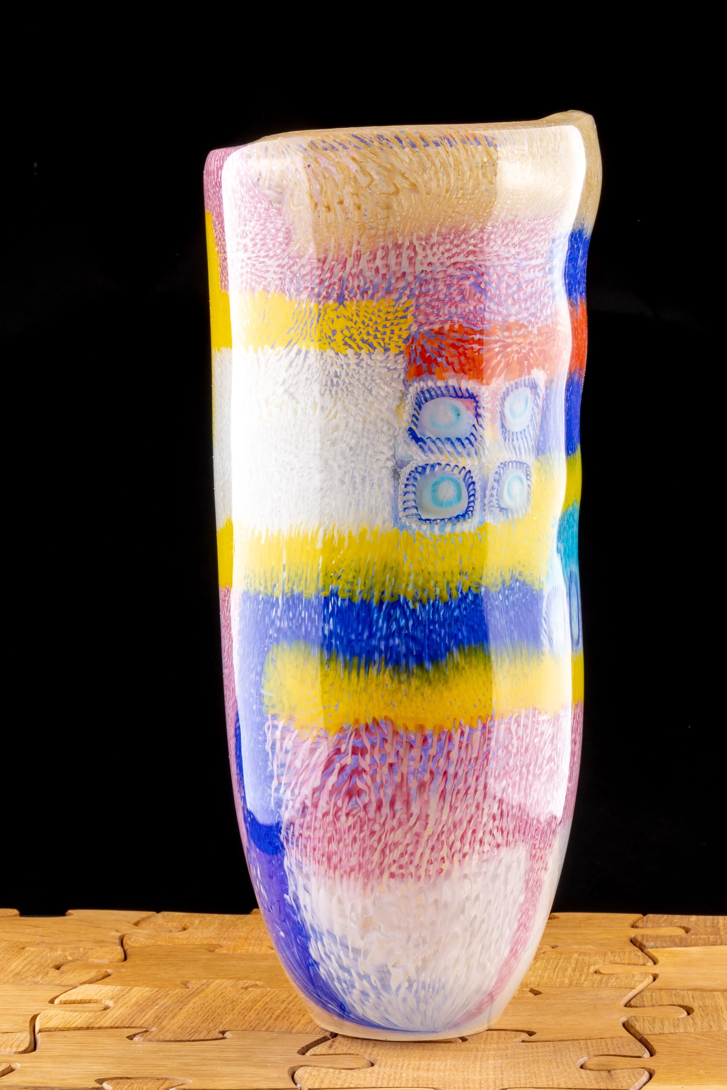 X-Large Patchwork Muarno Vase by Alfier Glass Studio-1.jpg