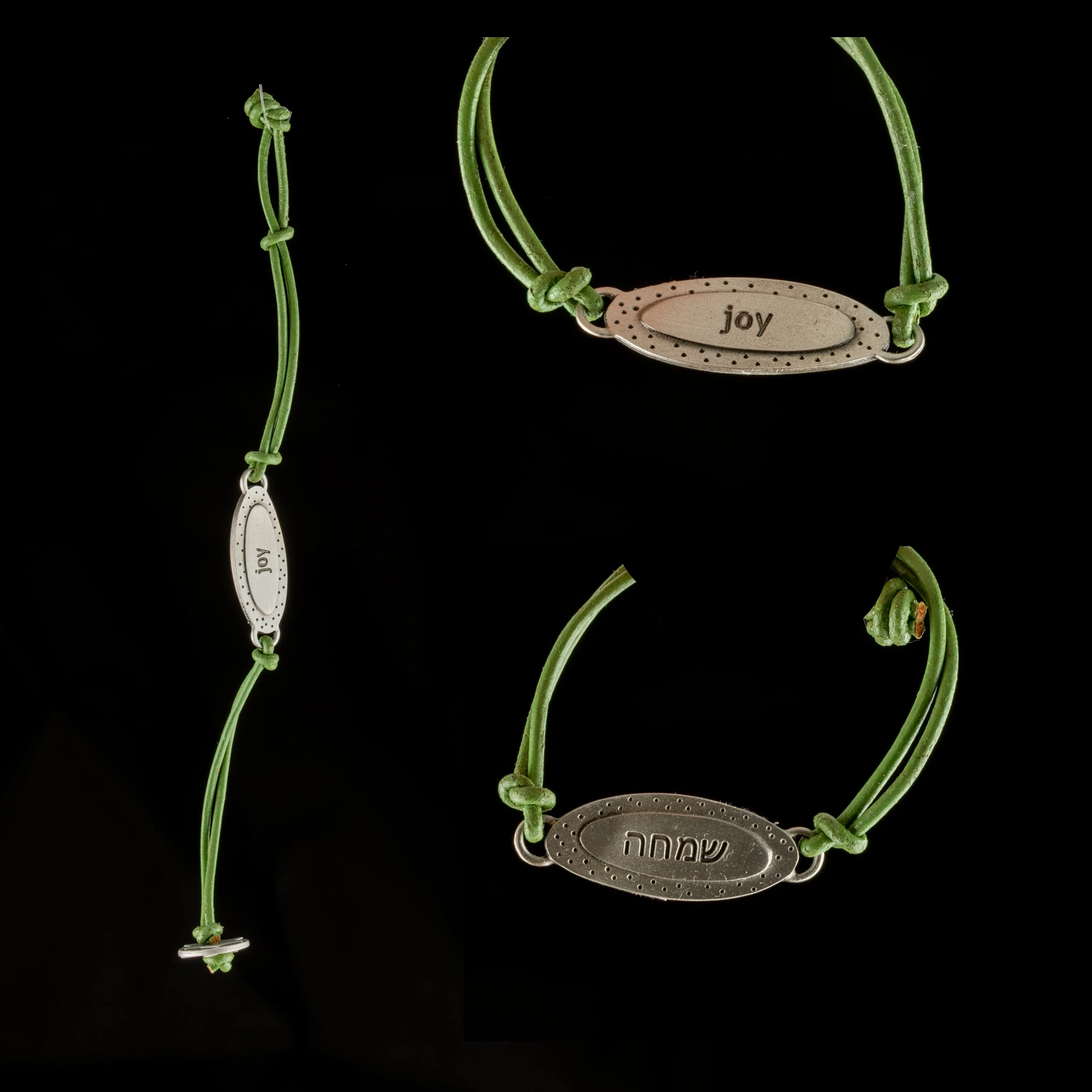 Joy with Hebrew Bracelet by Emily Rosenfeld.jpg