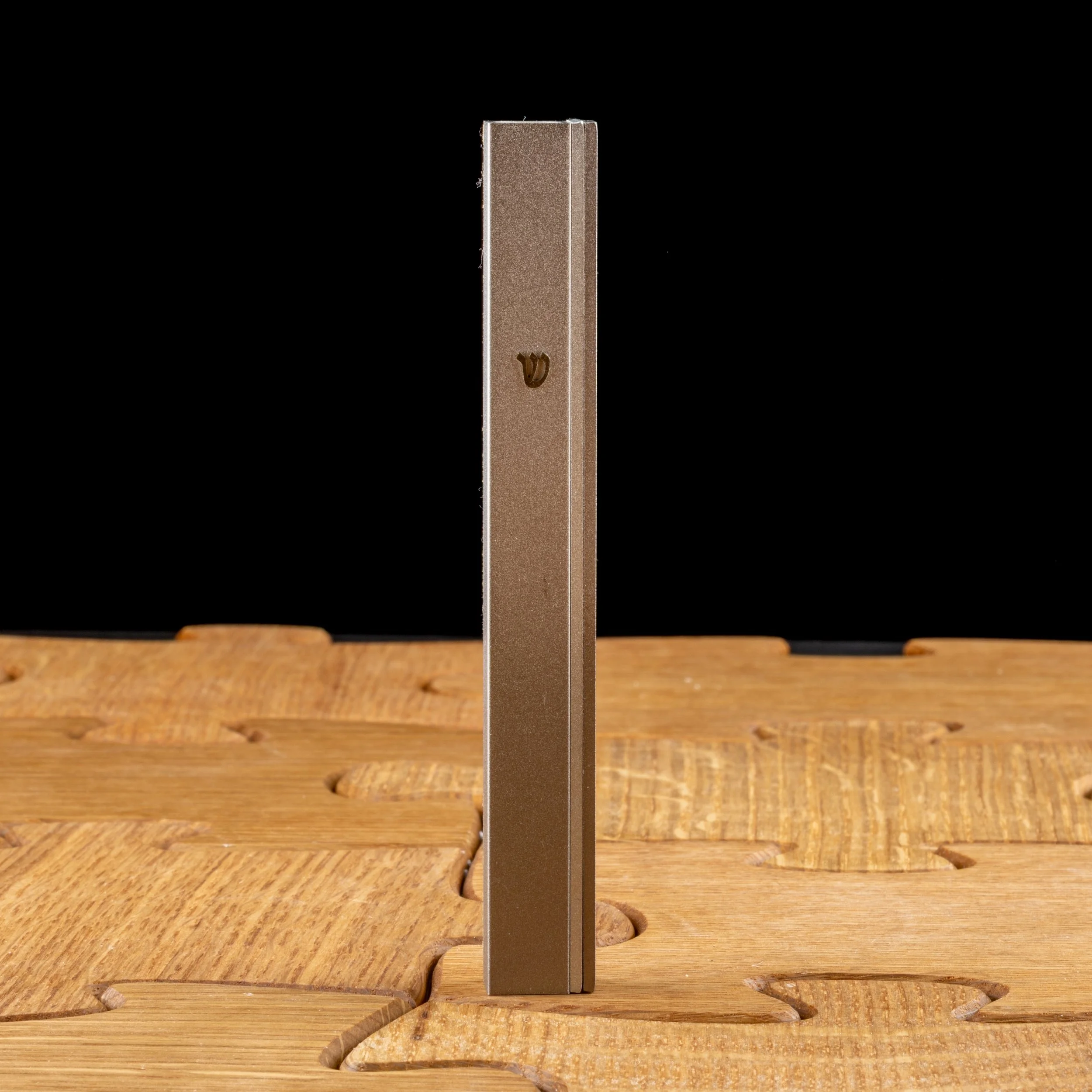 Grey Anodized Aluminum Mezuzah by Dabbah Judaica