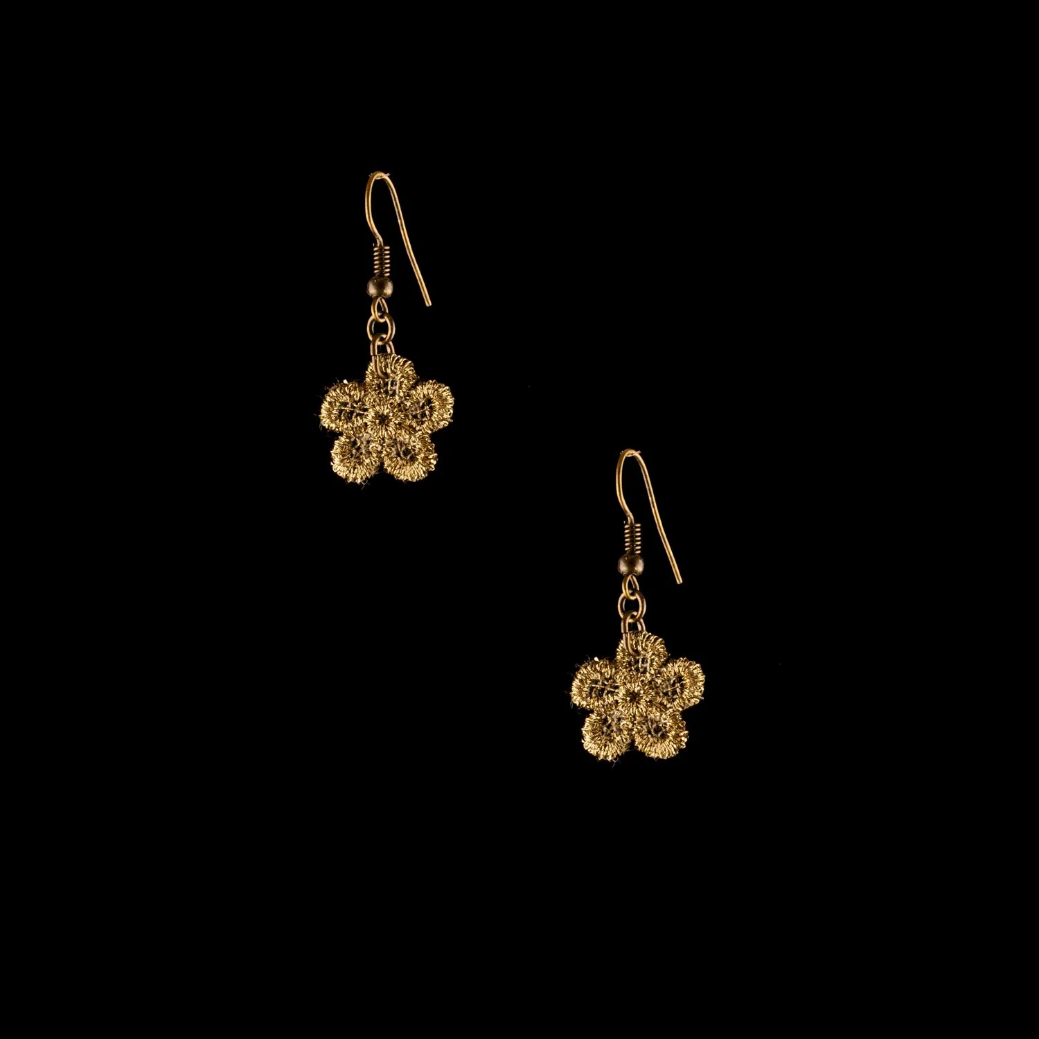 Swiss Naive Flower Petal Earrings by Paz Sintes Gold.jpg
