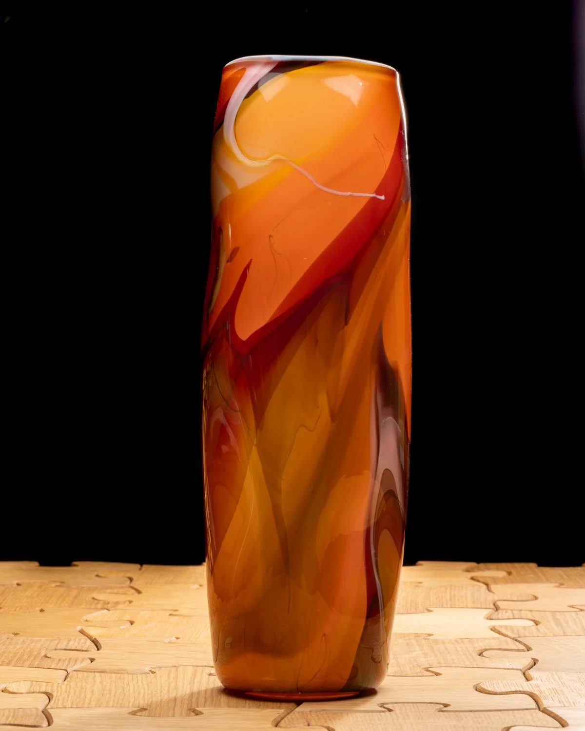 Orange Brown Kimono Vase by McDermott Studio.jpg