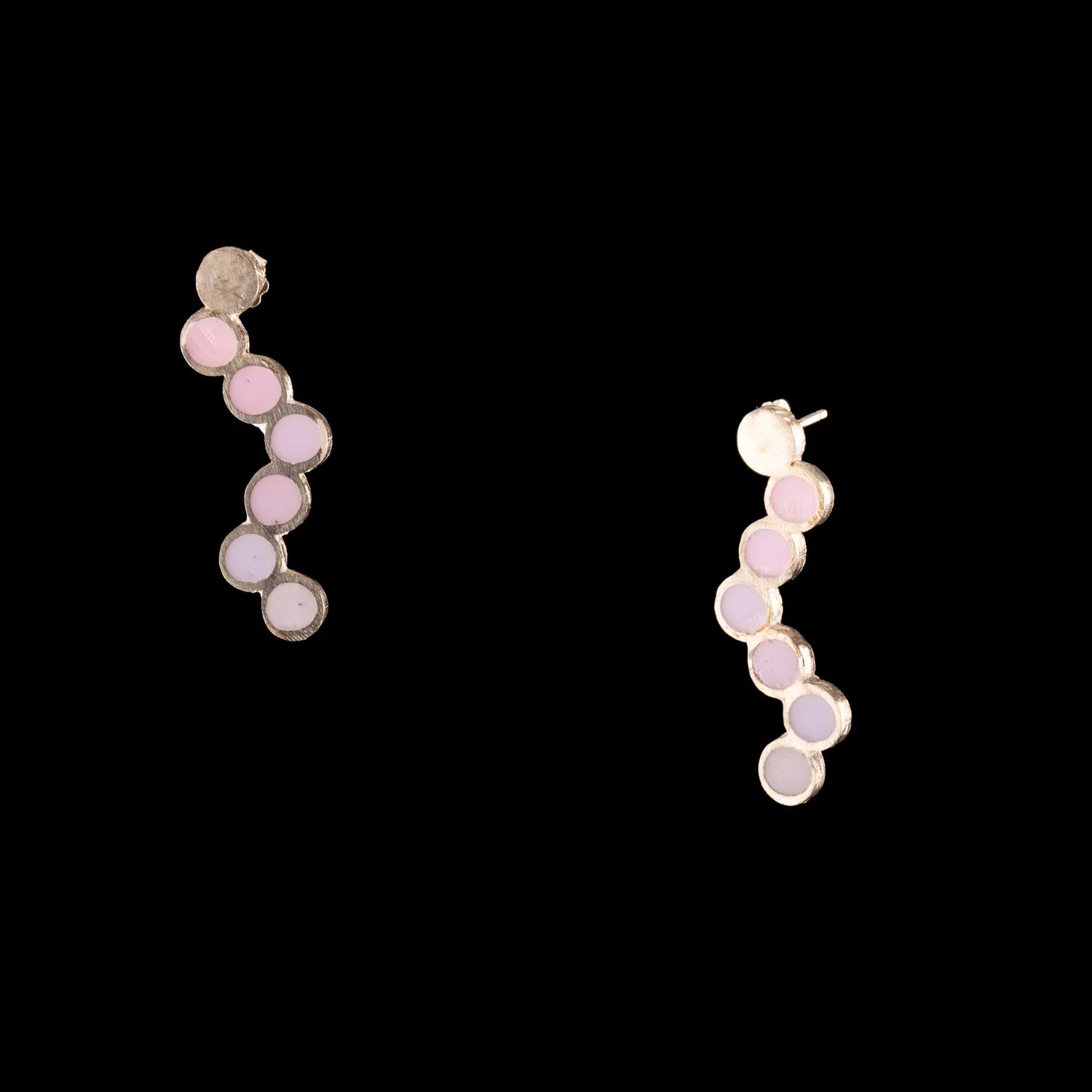 Purple Ombre Dot Stud Earrings by Shoot From Within Designs