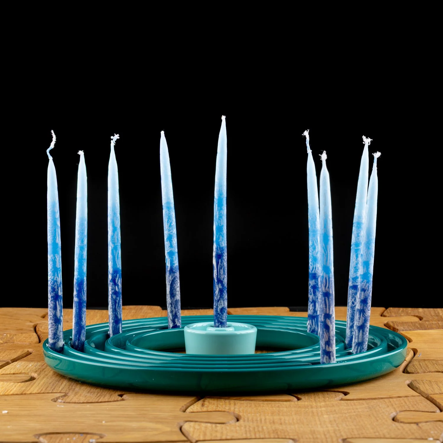 Ripple Menorah by Tchotchke