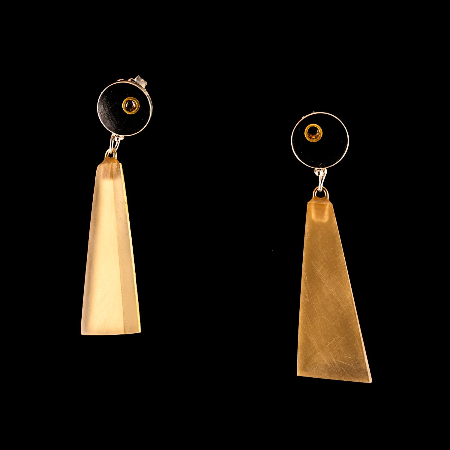 Black LPTP Earrings by Eileen Sutton