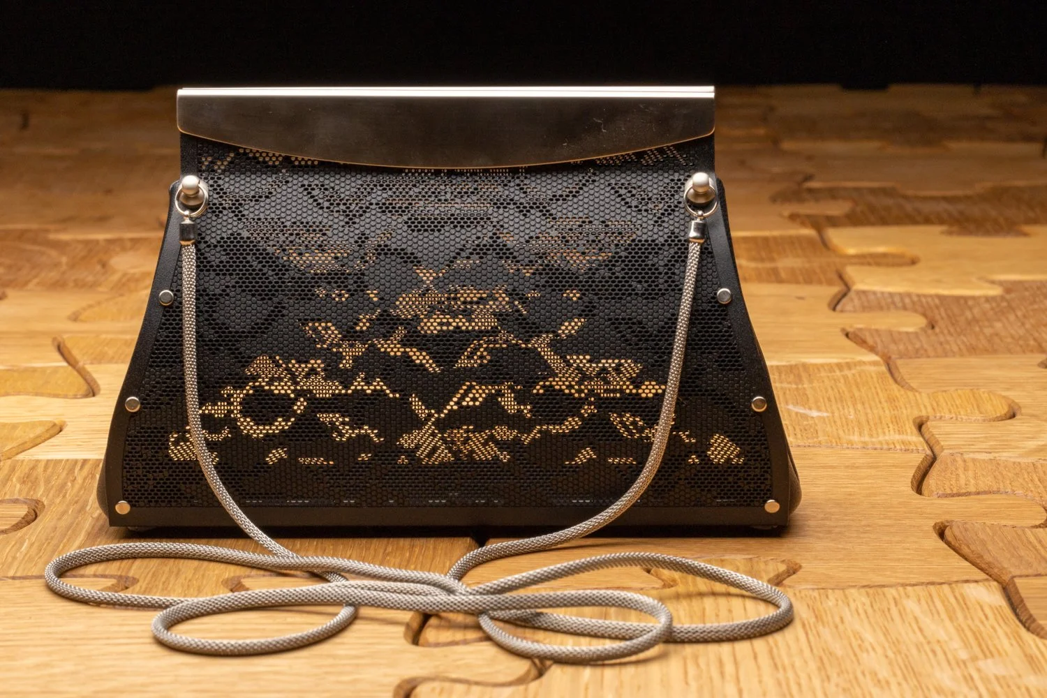 Black Lace Clutch by Wendy Stevens