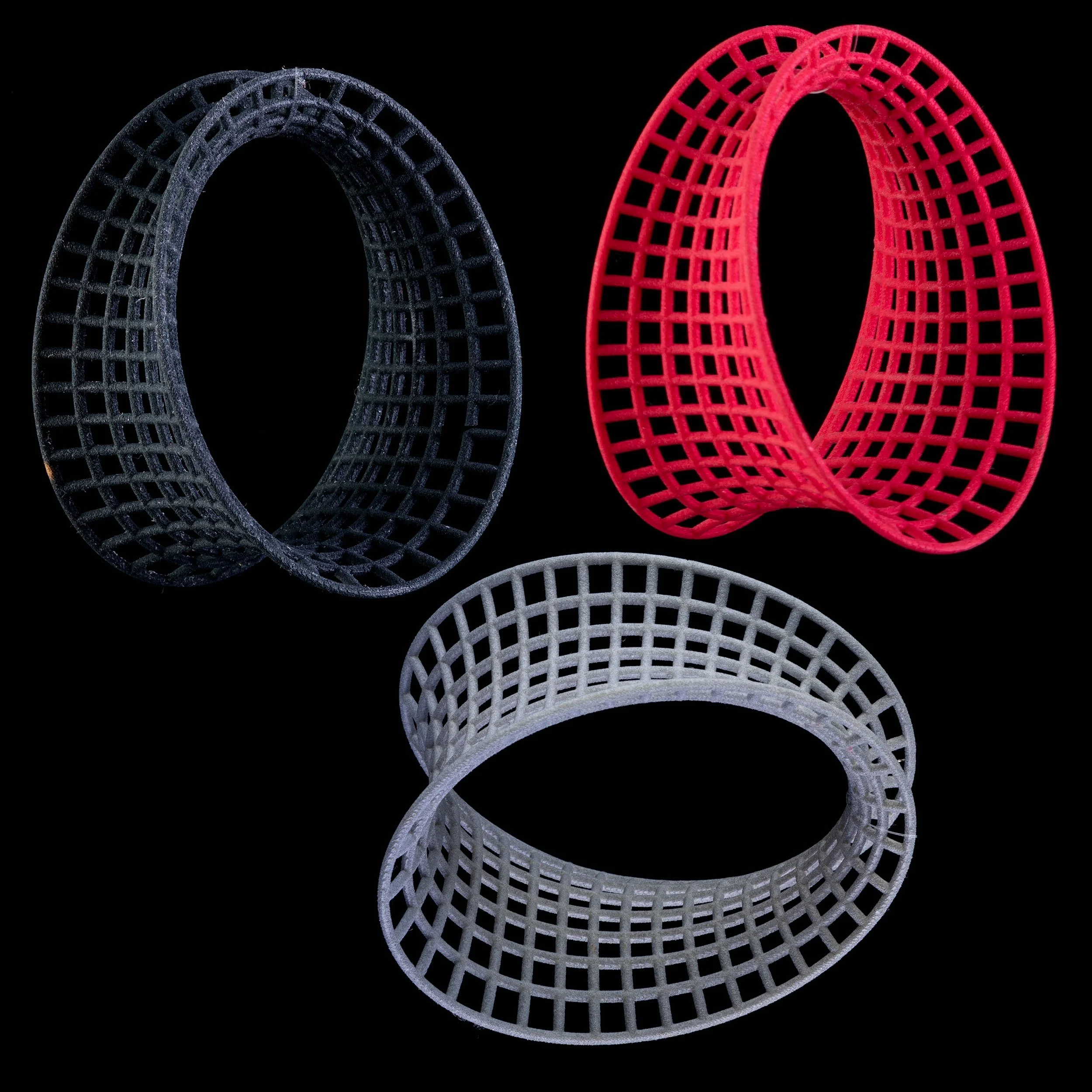 Bent Grid Bangle by Maria Eife