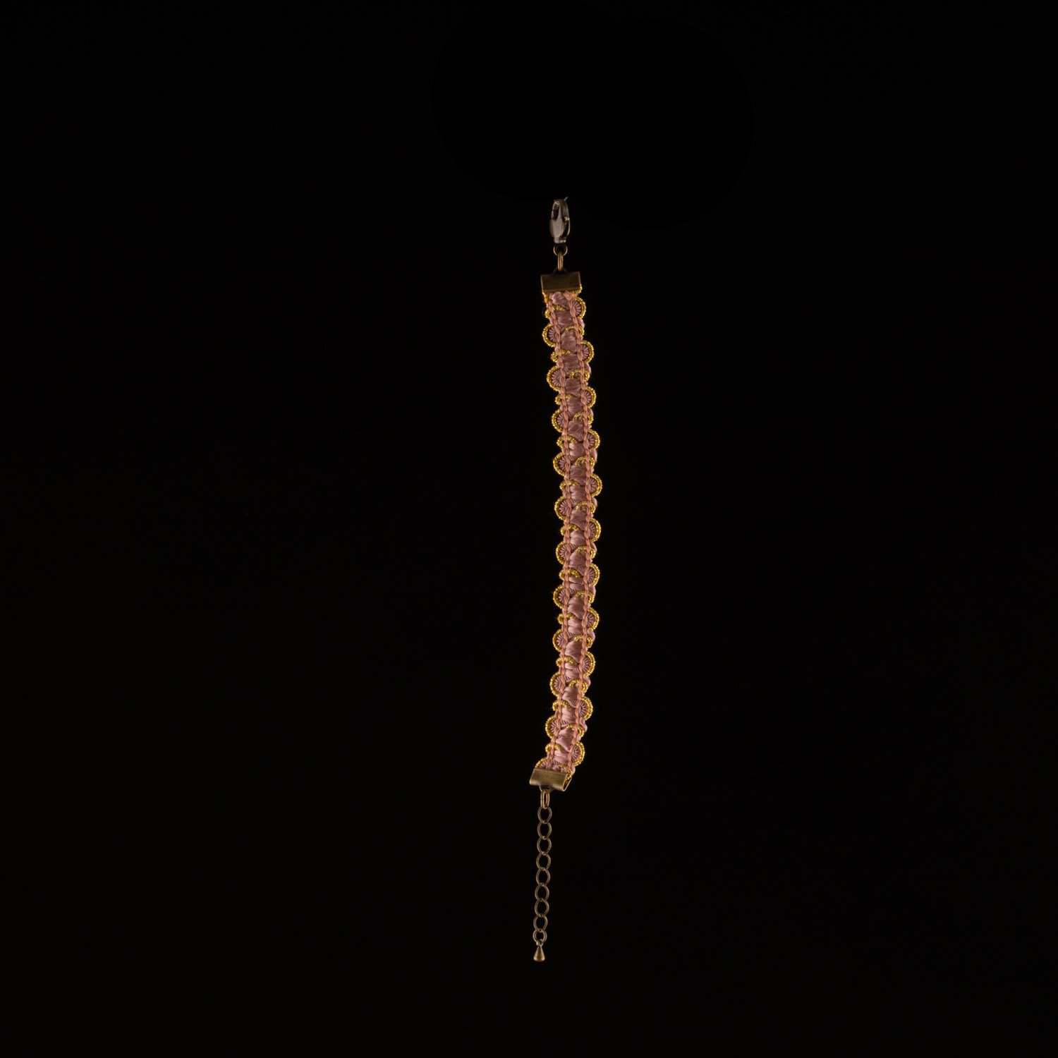 French Intricate Two Tone Passementerie Bracelet by Paz Sintes Pink Gold.jpg