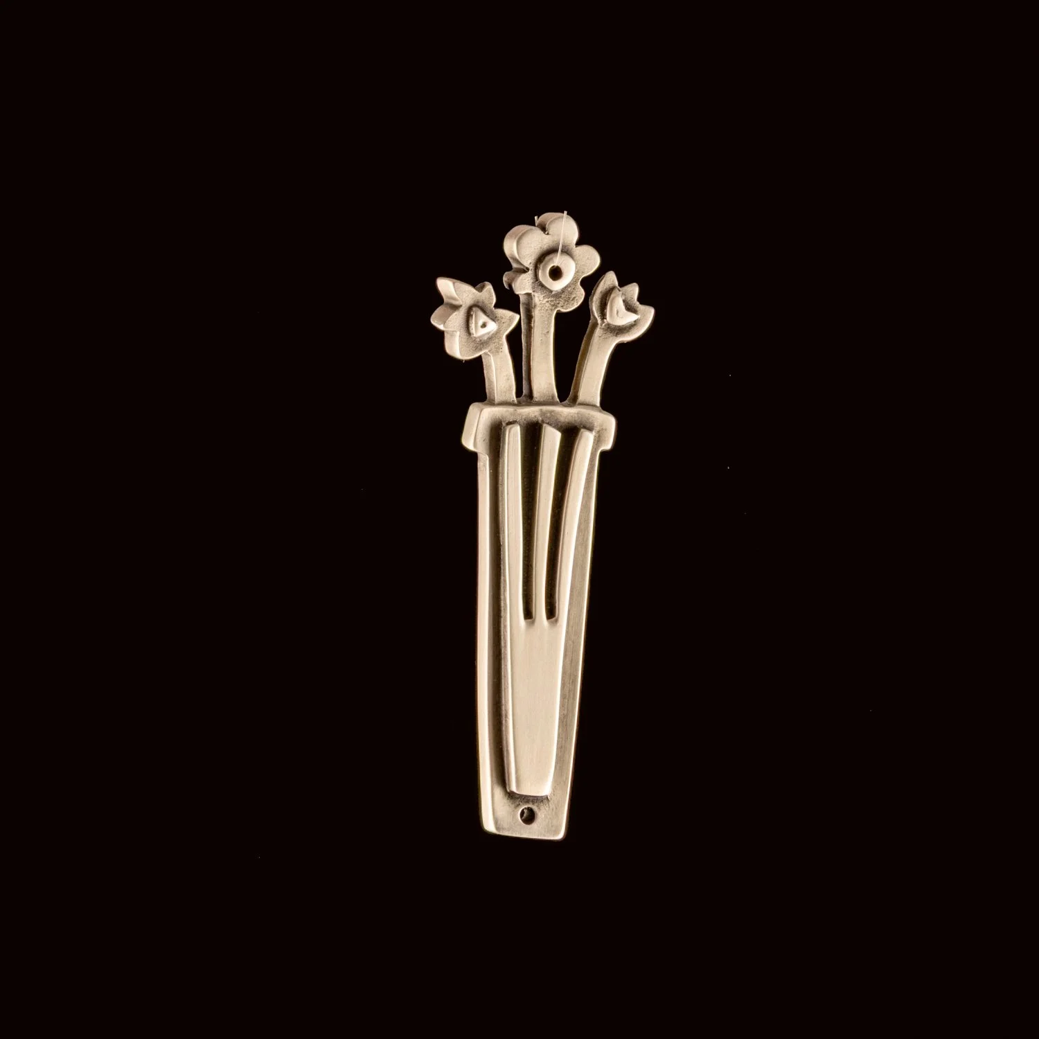 Flowers Mezuzah by Emily Rosenfeld