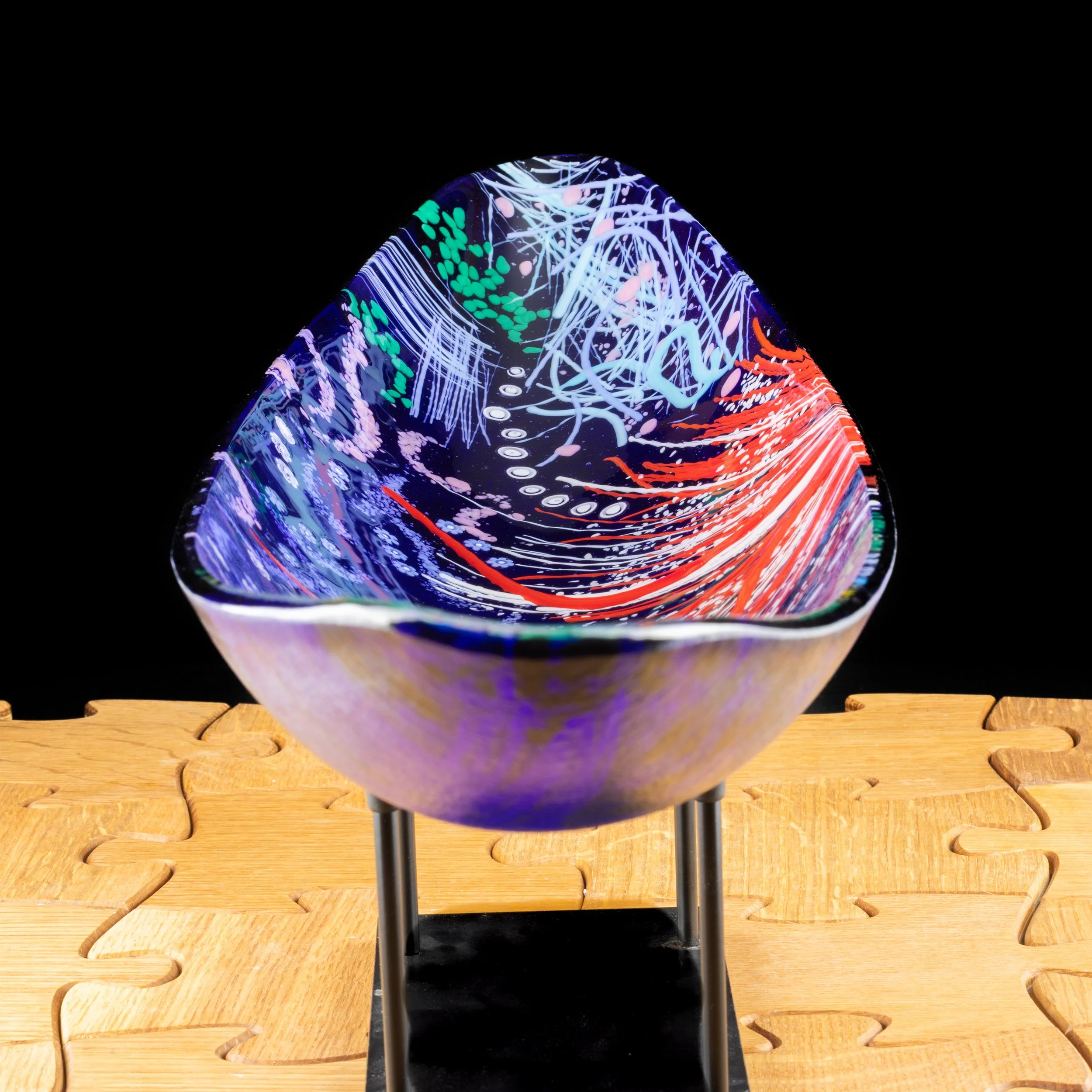 Garden Design X-large Murano Canoe dish by Alfier Glass Studio-7.jpg