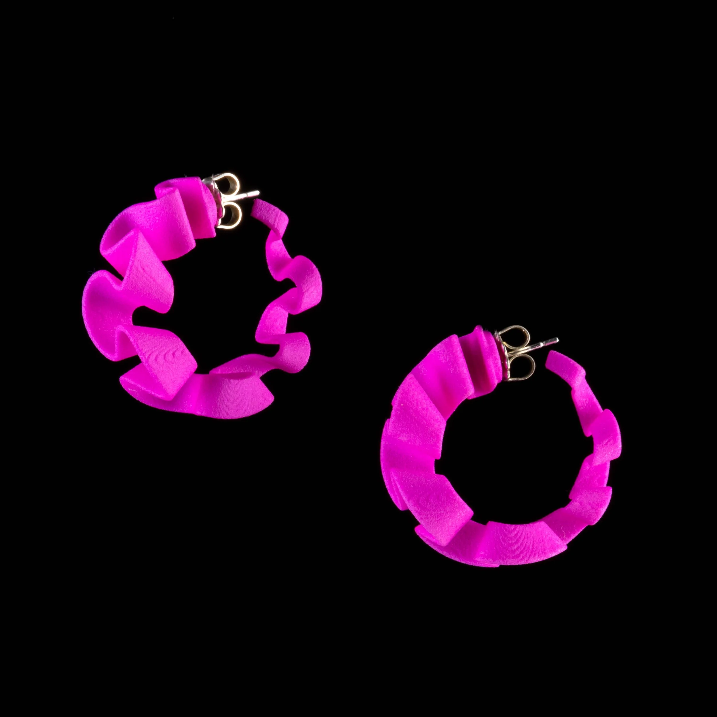Ribbon Earrings by Maria Eife Hot Pink.jpg