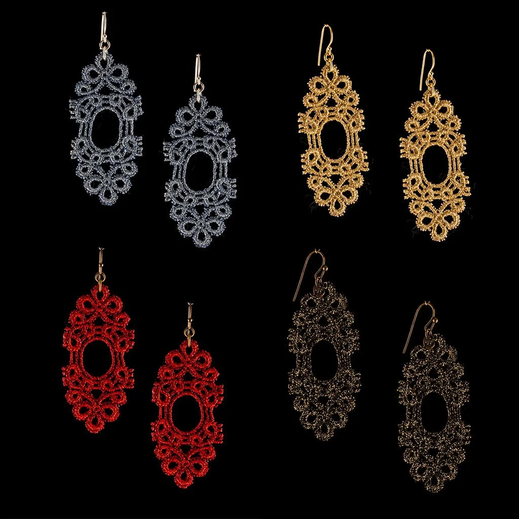 Italian Intricate Drop Earrings by Paz Sintes