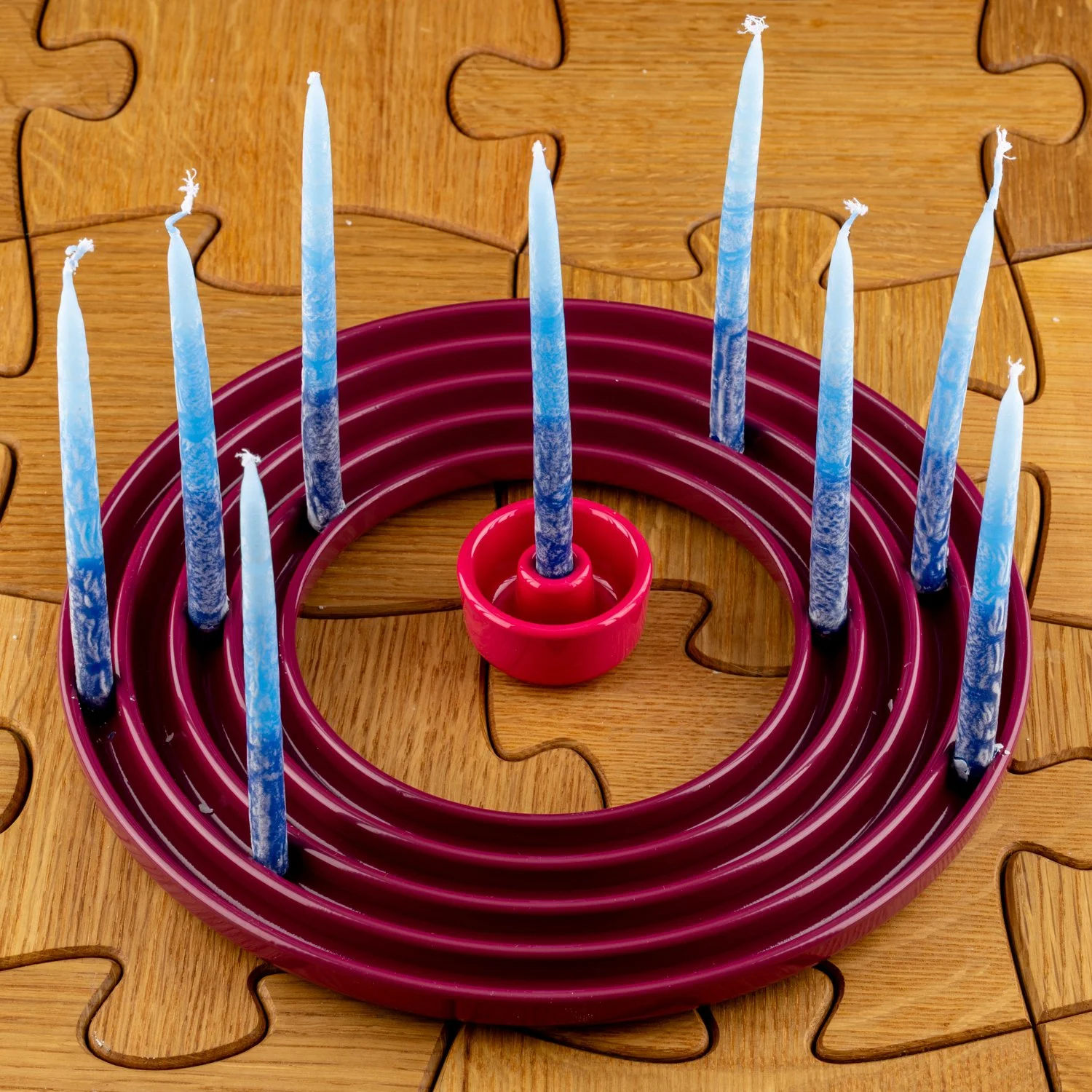 Plum Ripple Menorah By Tchotchke-1.jpg