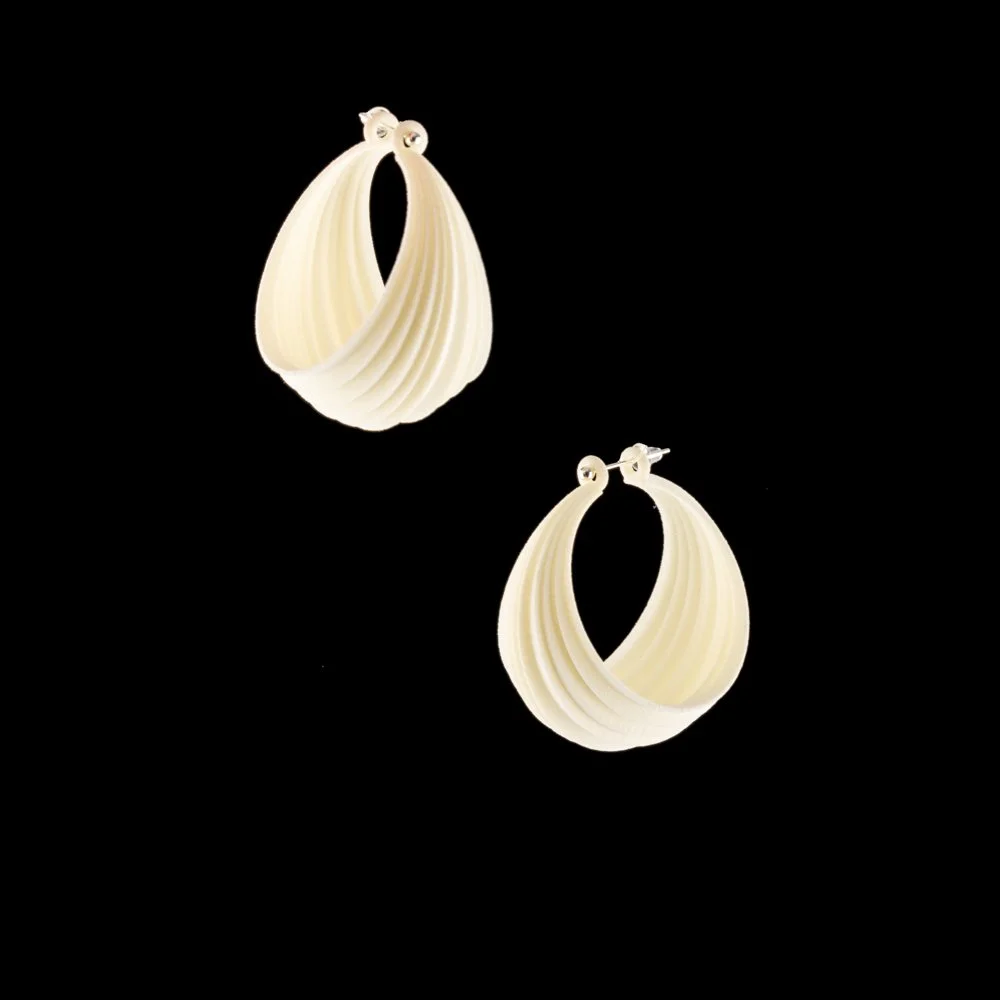 Pleated Hoop Earrings by Maria Eife Ivory.jpg