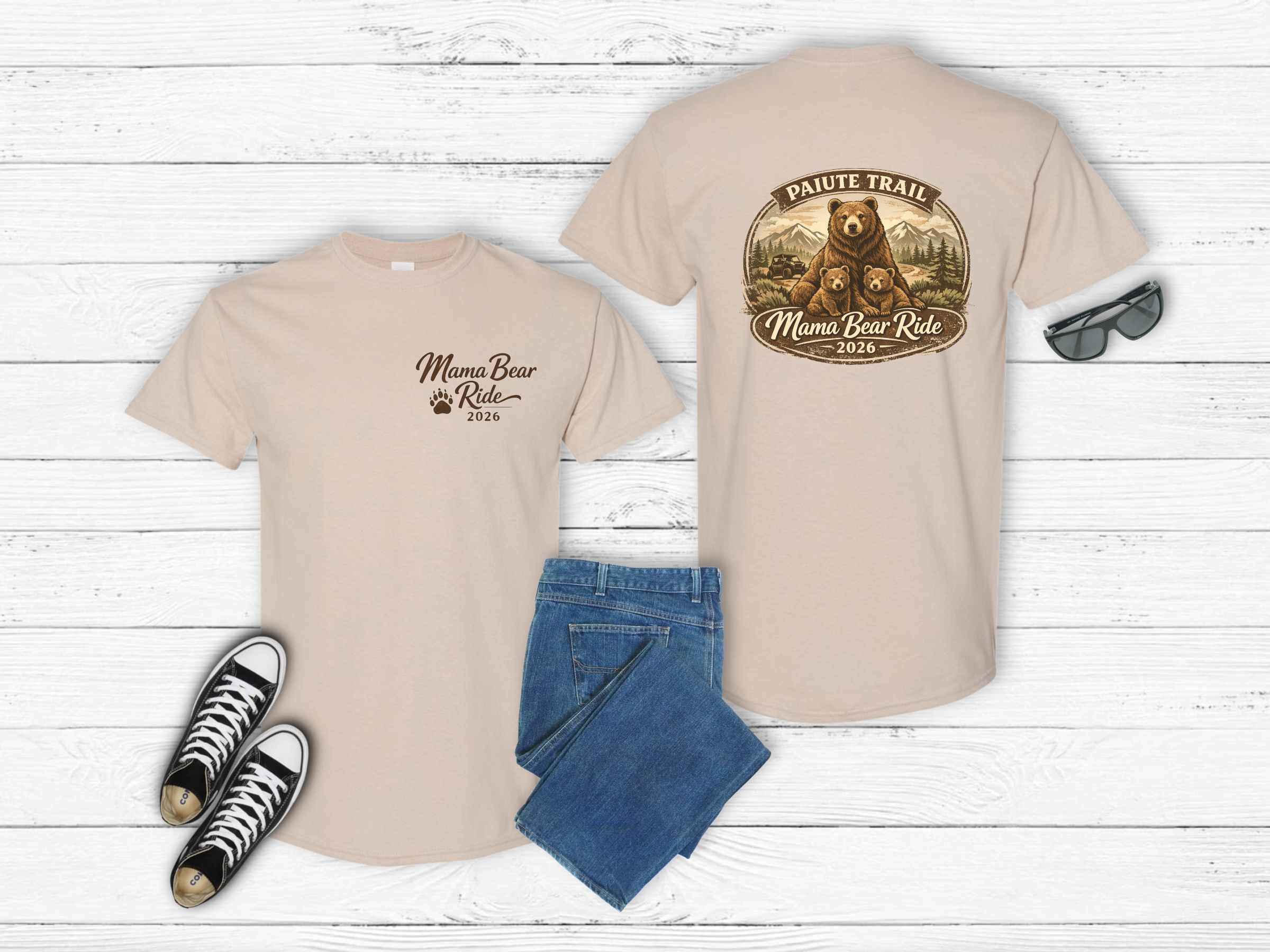 Mama Bear Ride 2026 T-Shirt