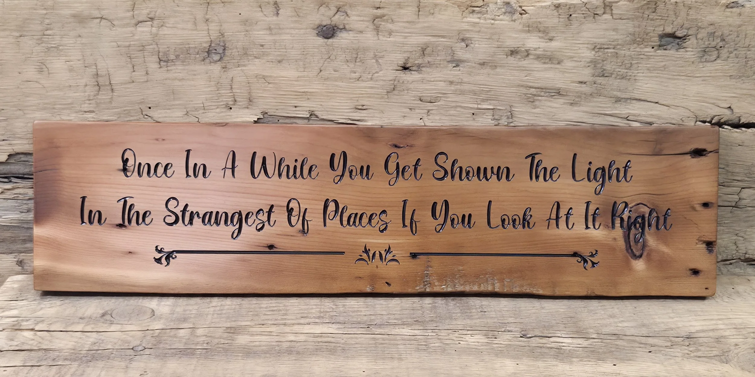 'Strangest of Places' Wall Plaque