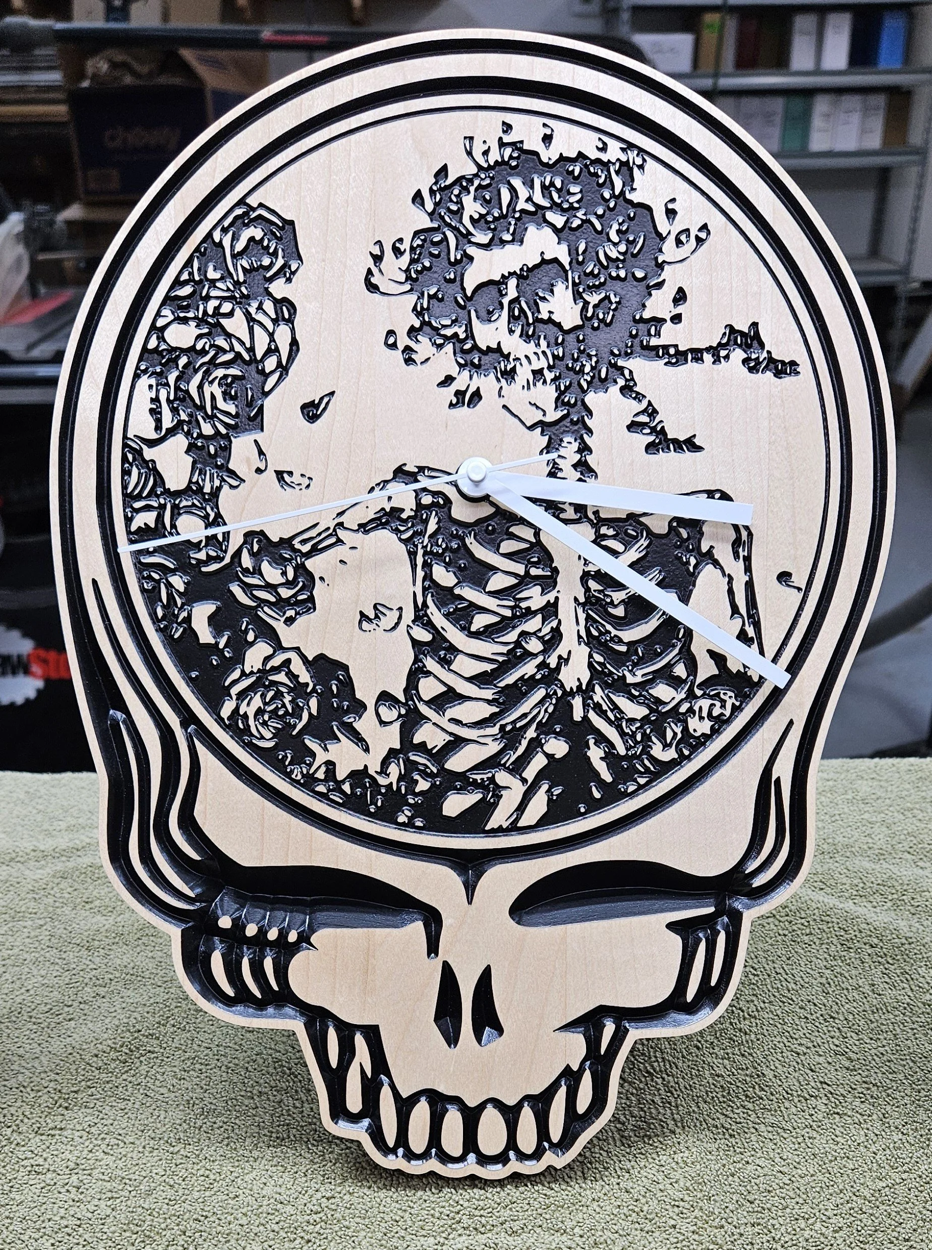 "Bertha" Stealie Wall Clock