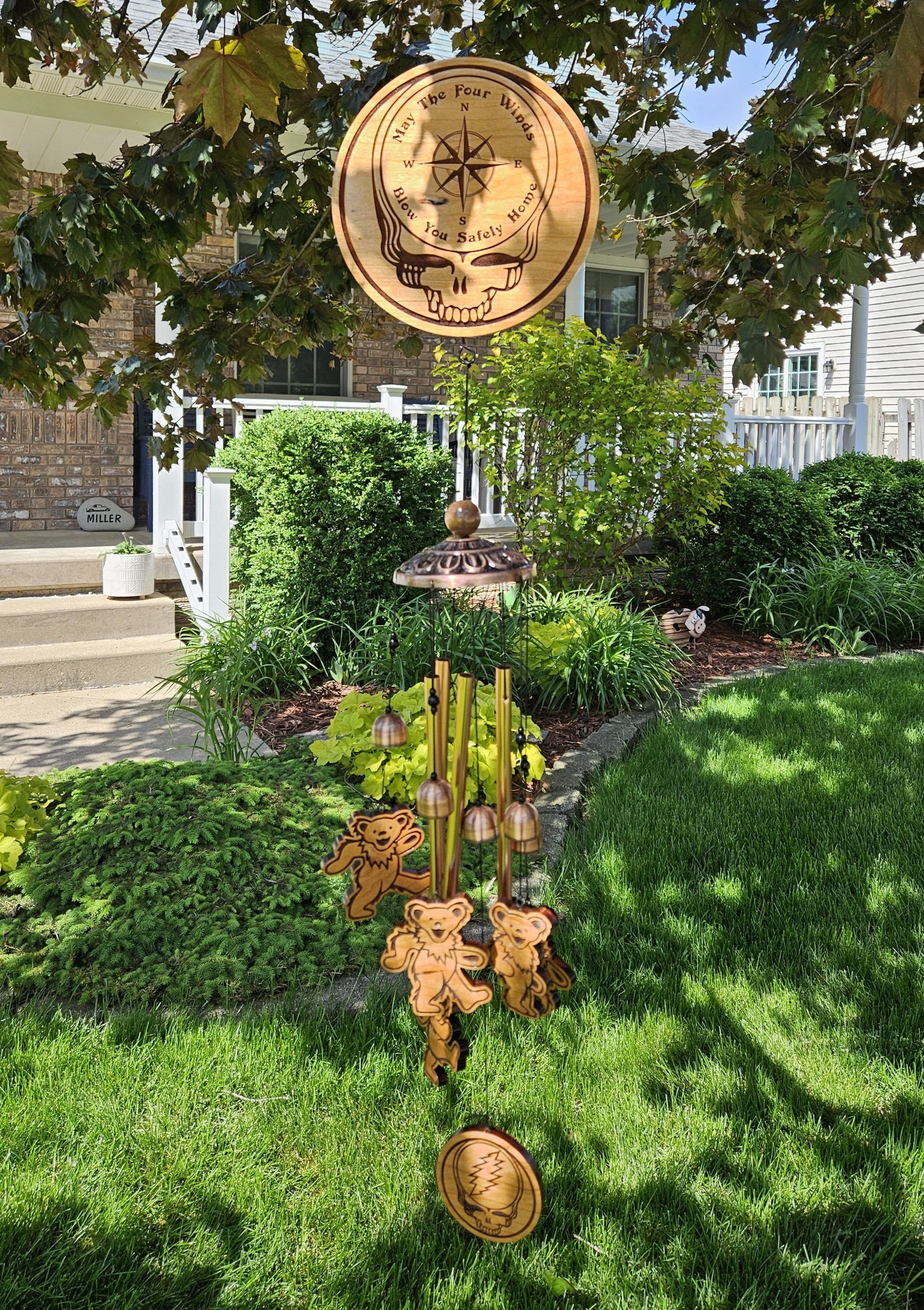 "Four Winds" Stealie Windchime