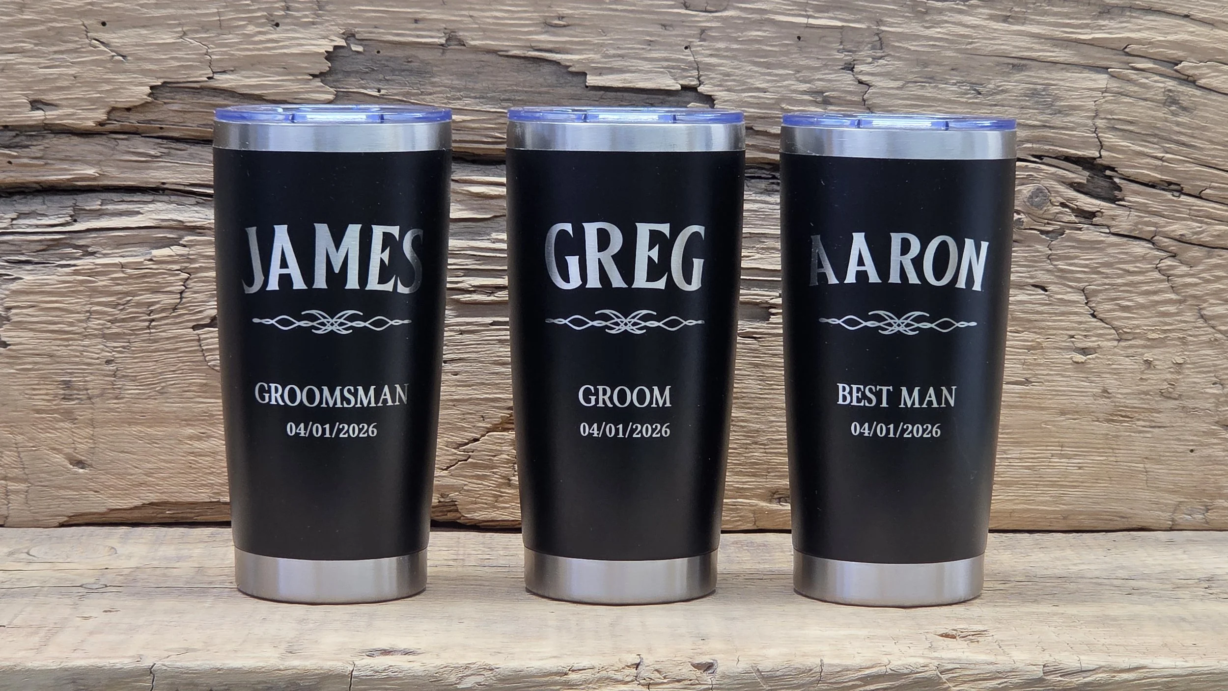 Personalized Wedding Party 20oz Tumblers