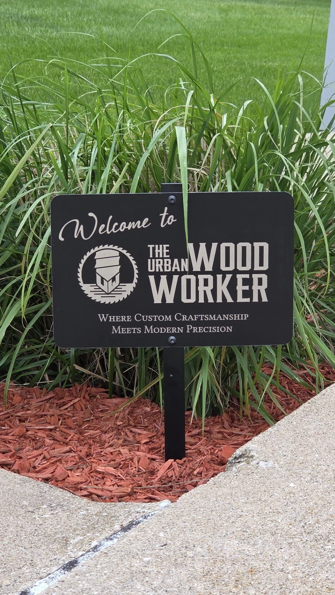 Decided to engrave myself a welcome sign!